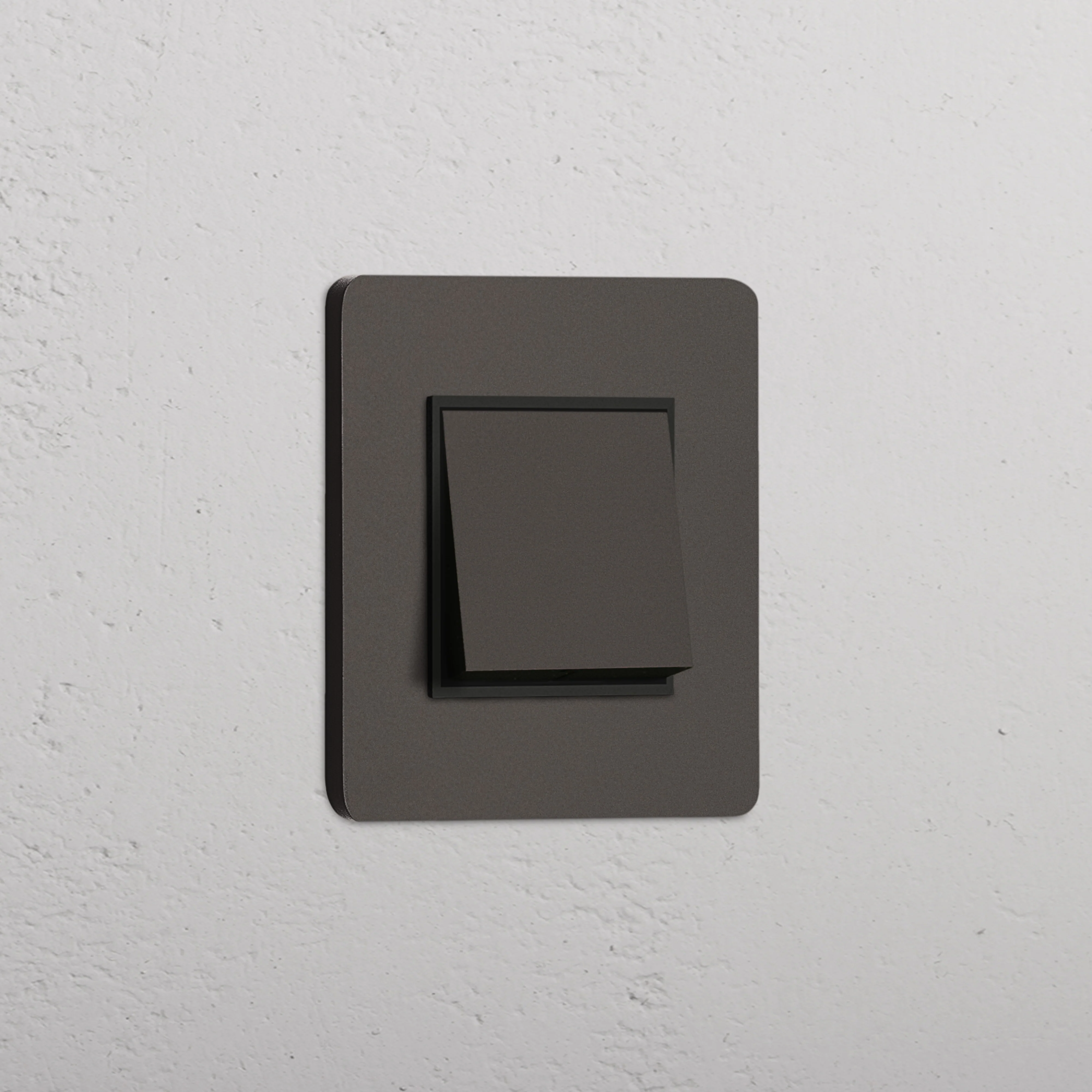 Grove Single Intermediate Rocker Switch - Bronze | Black