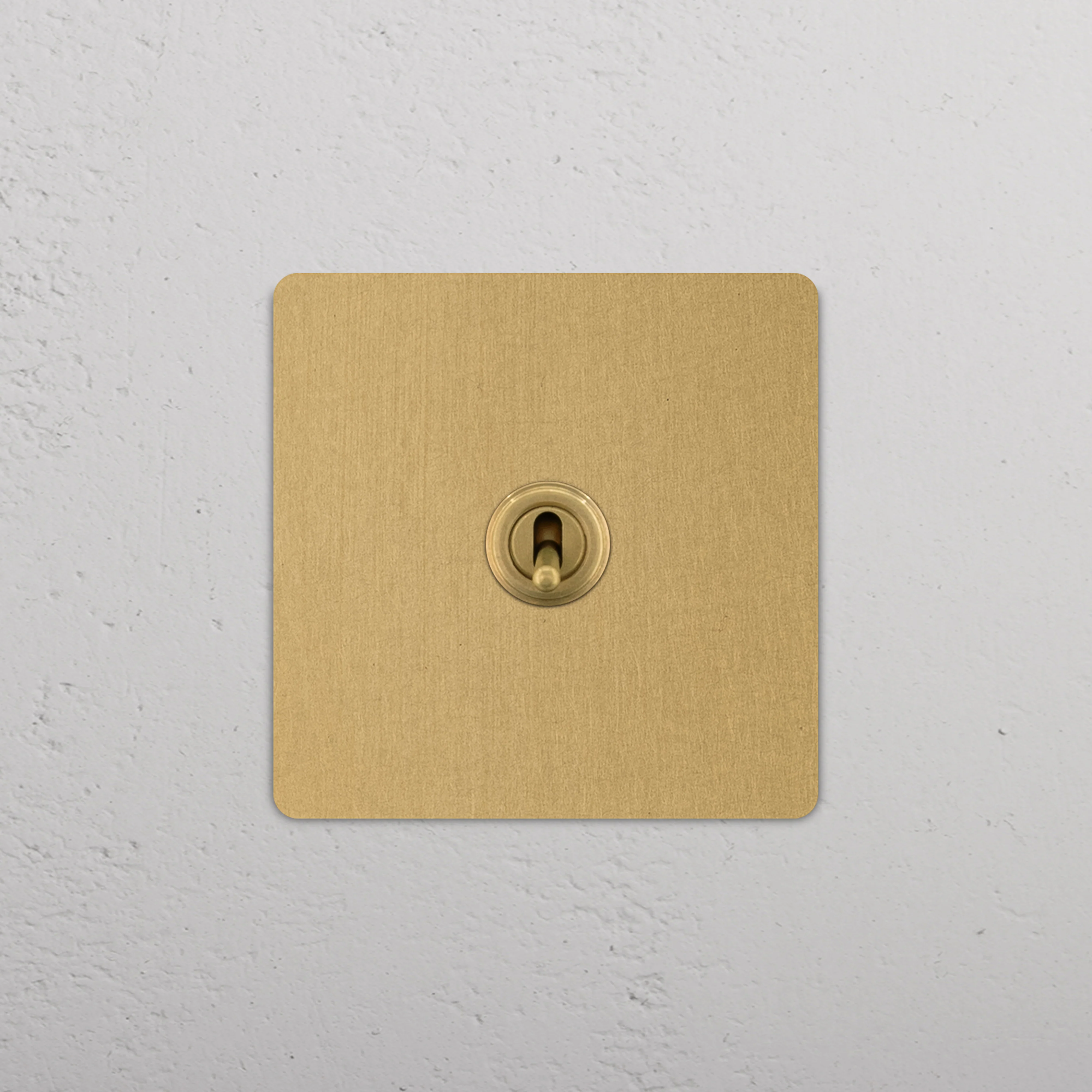 Grove Single Intermediate Toggle Switch - Antique Brass - Image 2