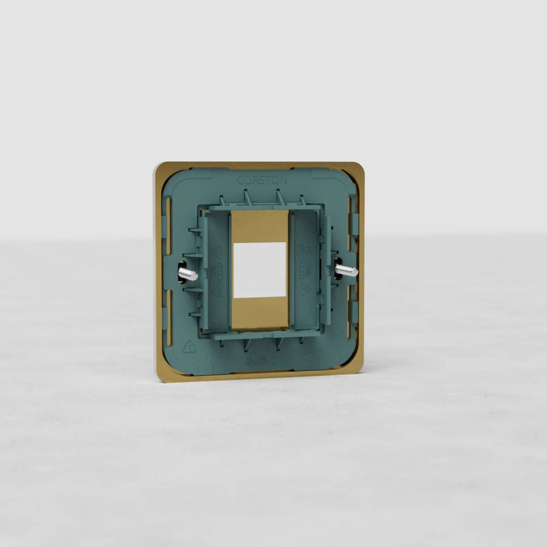 Grove Single Keystone Module Plate - Antique Brass - Image 2