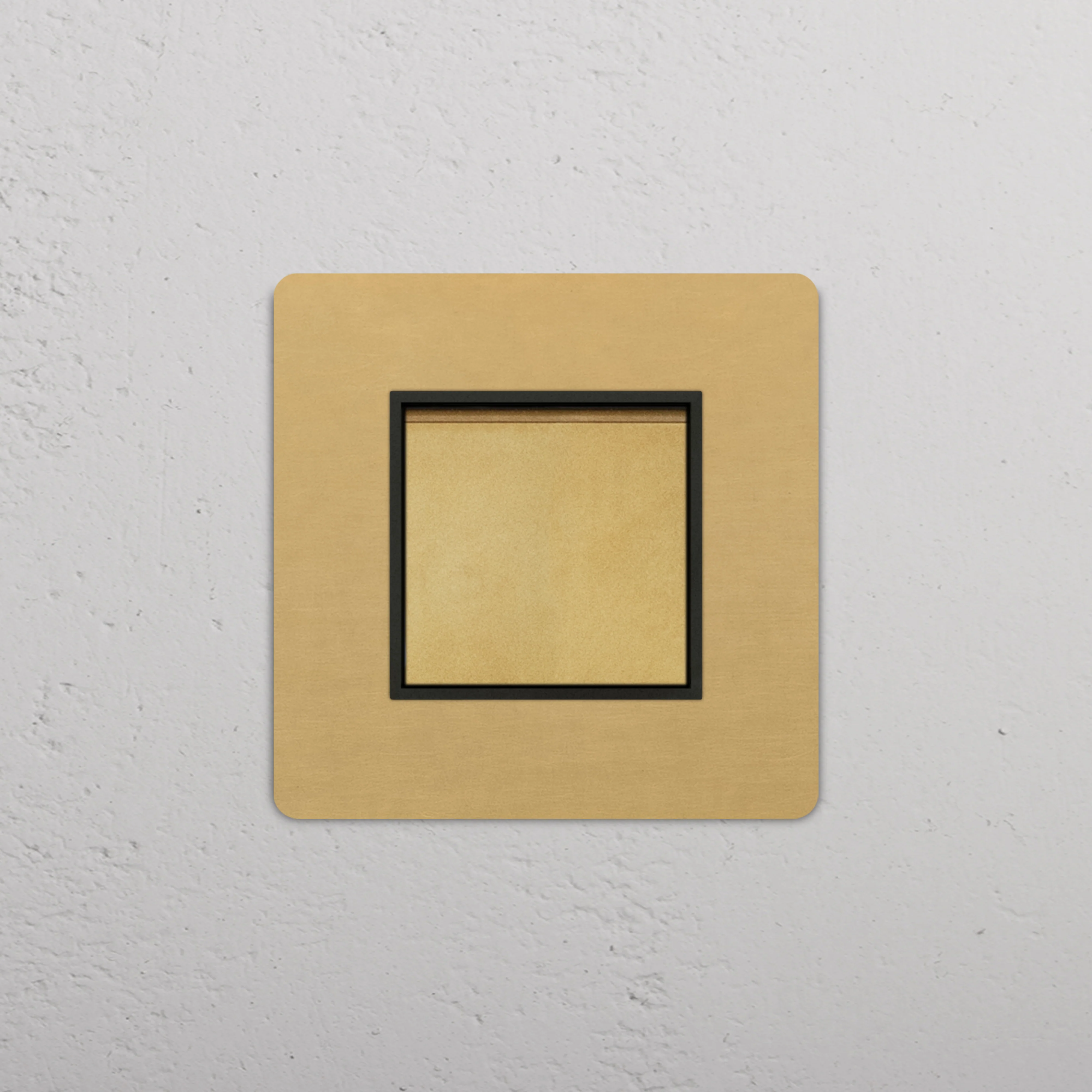 Grove Single Retractive Rocker Switch - Antique Brass | Black - Image 2
