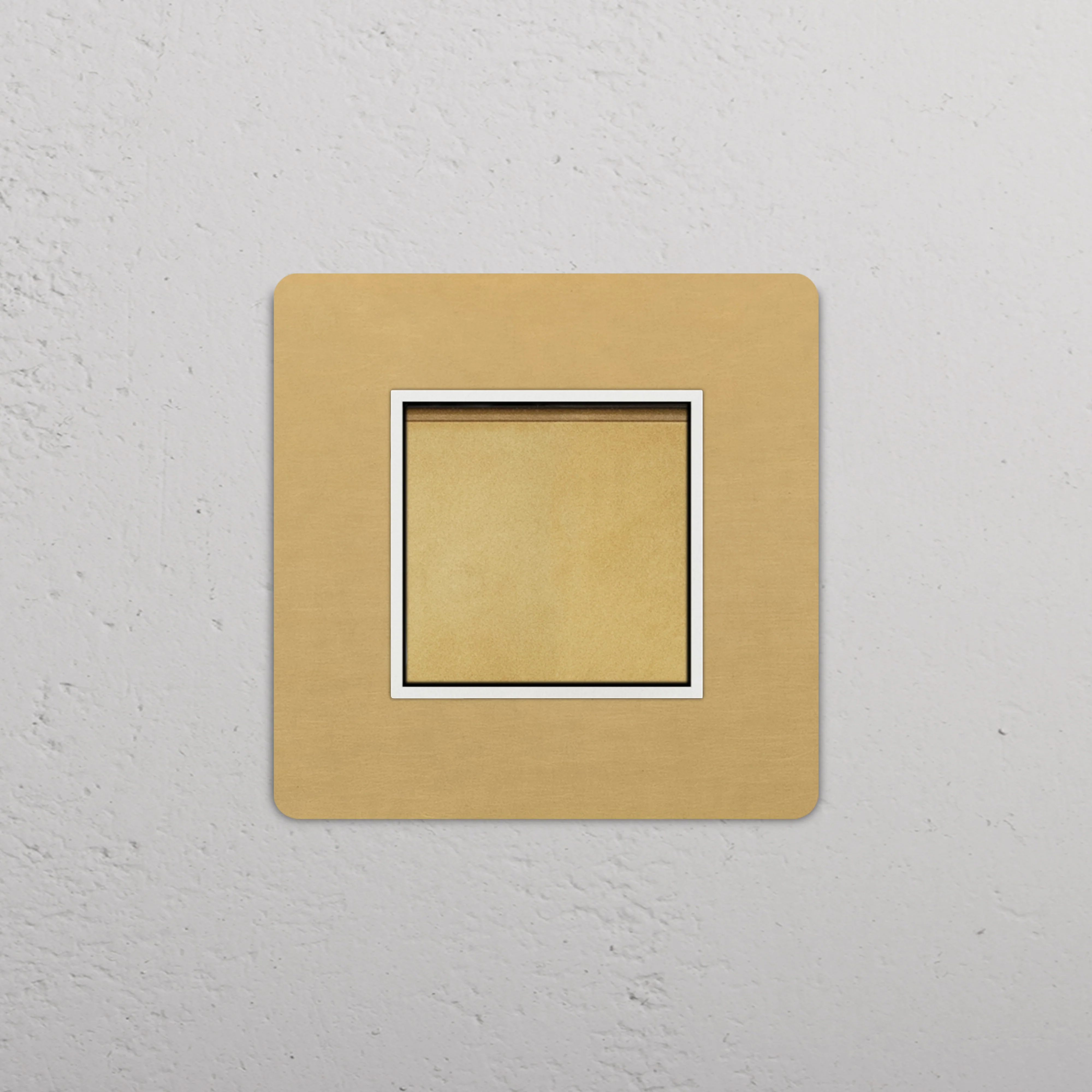 Grove Single Retractive Rocker Switch - Antique Brass | White - Image 2