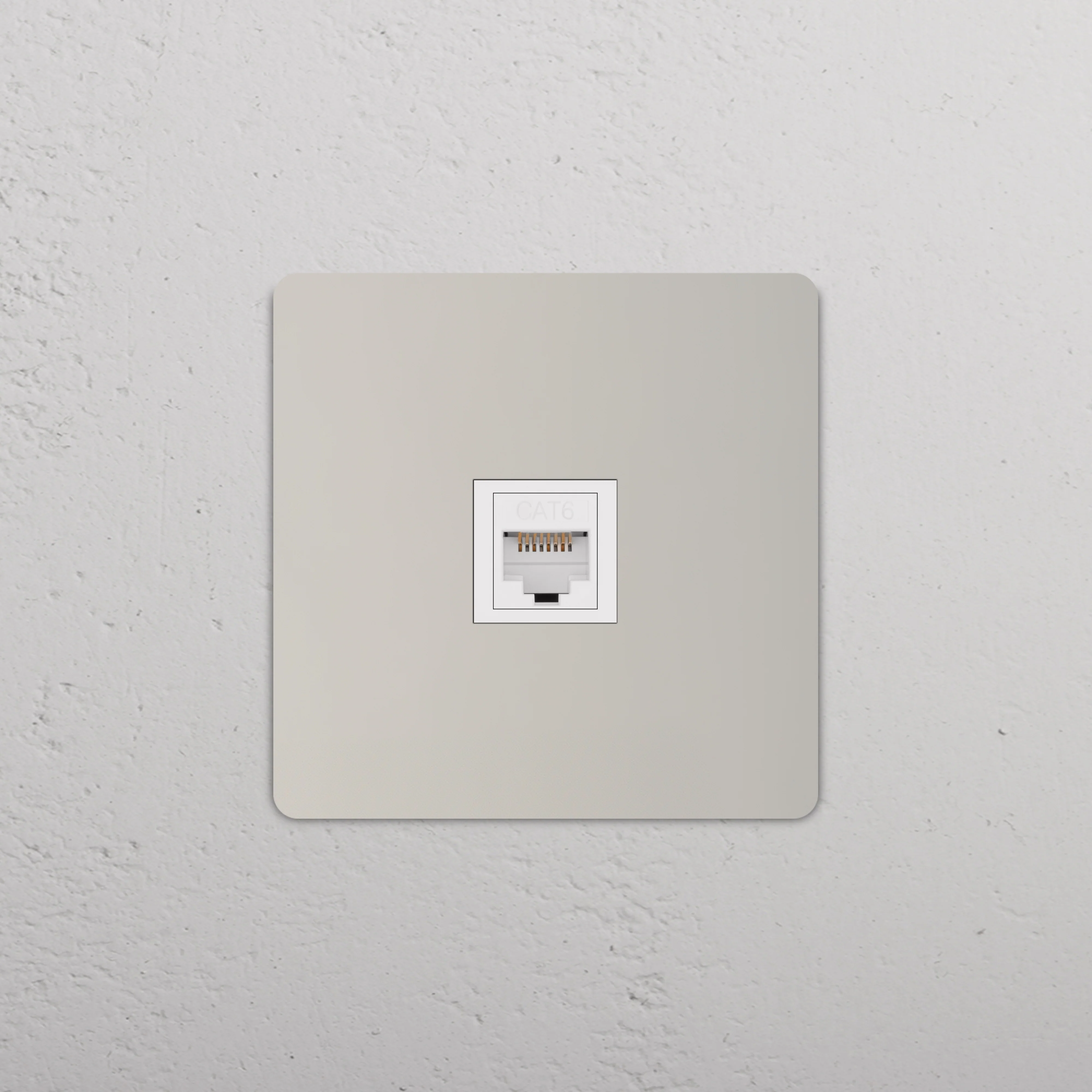 Grove Single RJ45 Socket - Polished Nickel | White - Image 2
