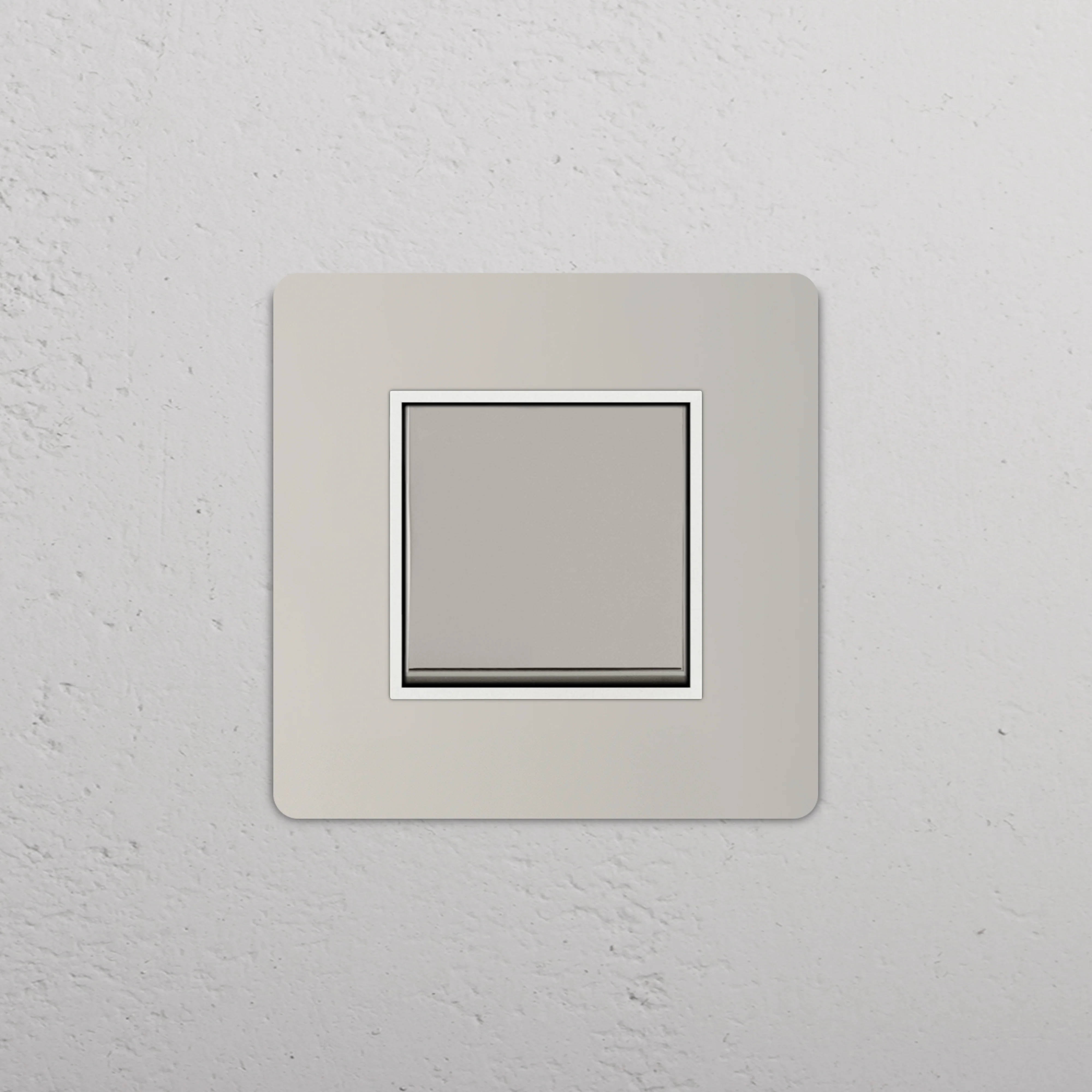 Grove Single Rocker Switch - Polished Nickel | White - Image 2