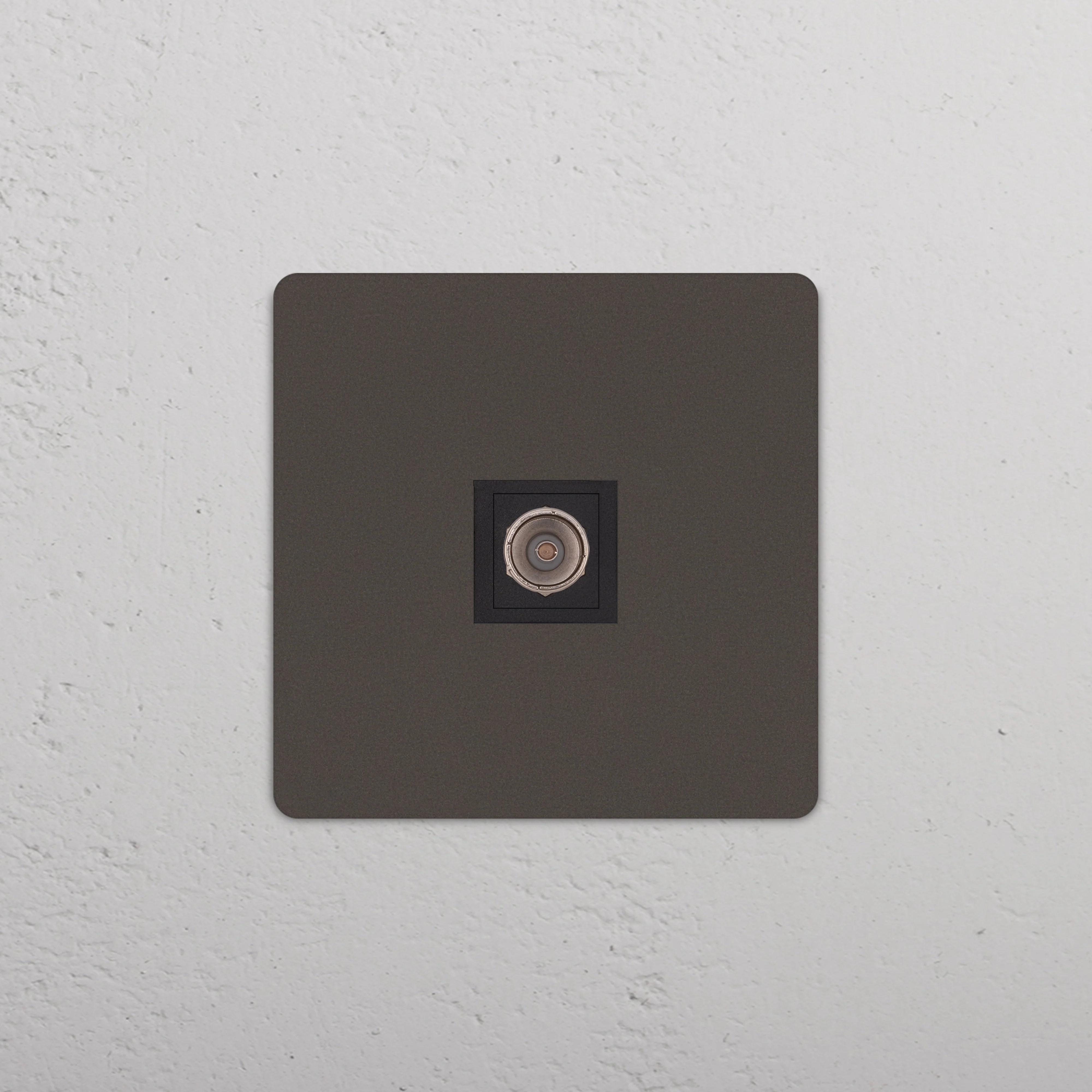 Grove Single TV Socket - Bronze | Black - Image 2