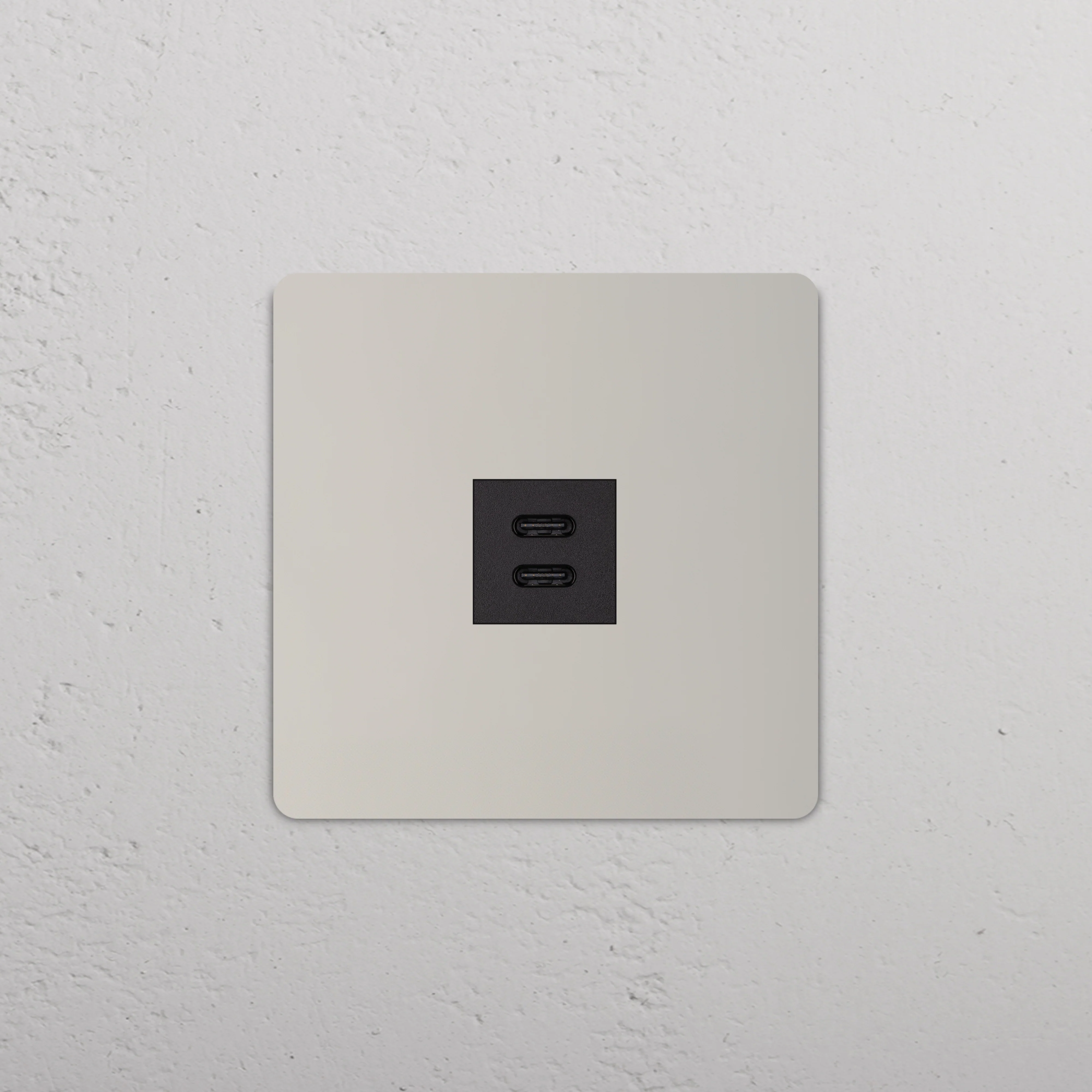 Grove Single USB-C 30W Socket - Polished Nickel | Black - Image 2