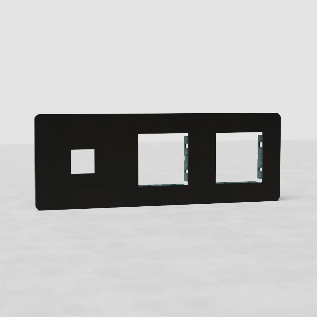 Grove Triple 1x Keystone & 2x 45mm Module Plate - Bronze