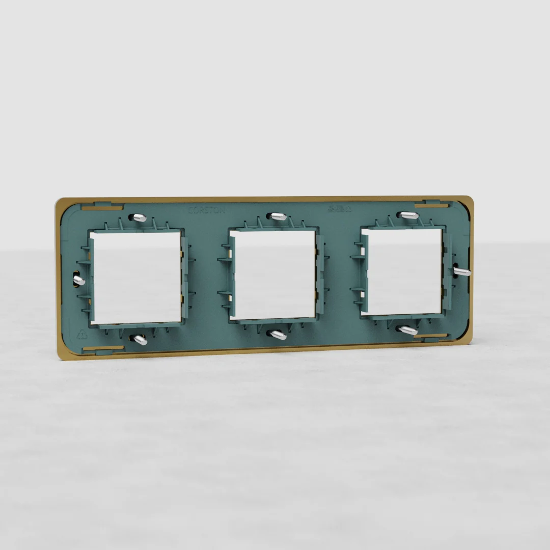 Grove Triple 3x 45mm Module Plate - Antique Brass - Image 2