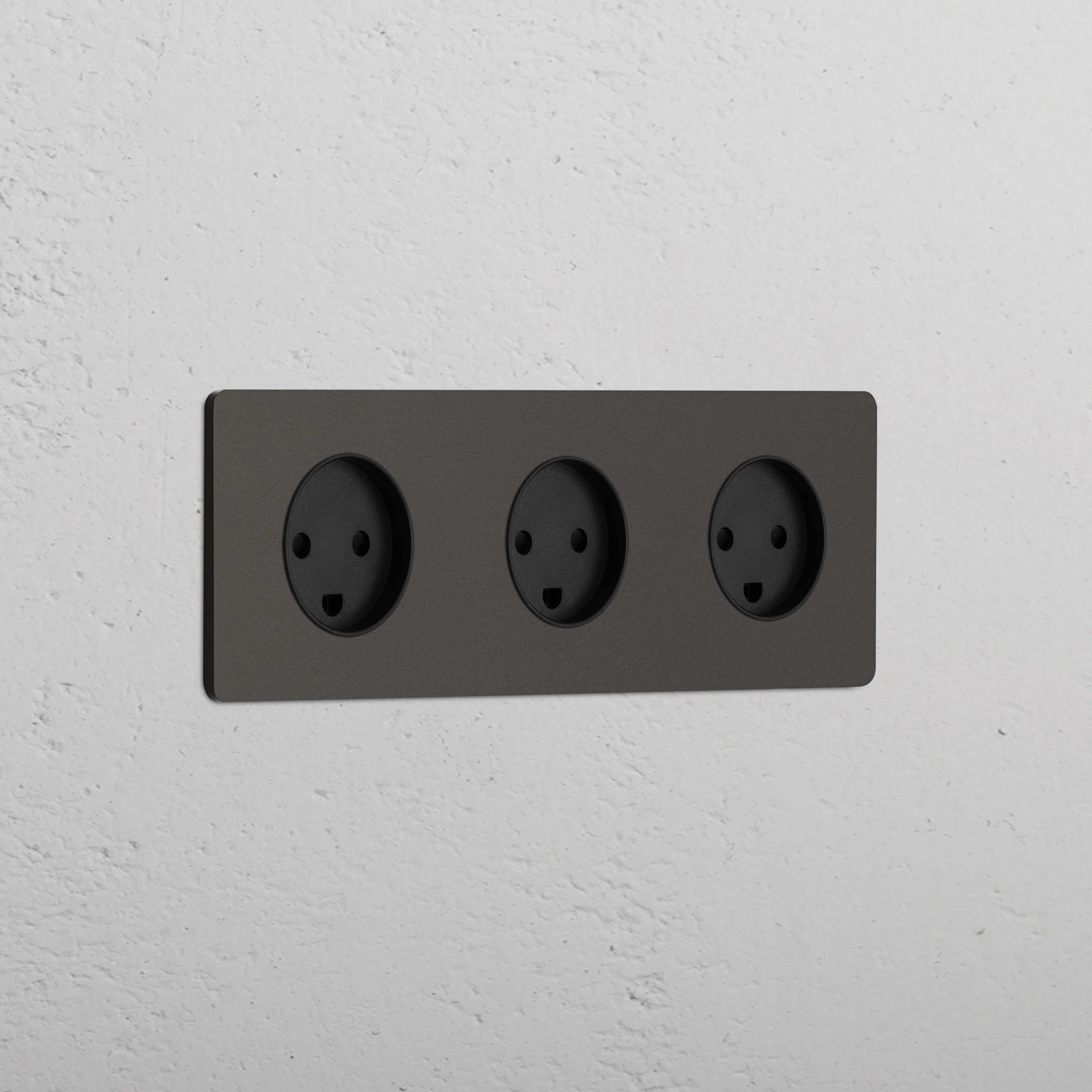 Grove Triple 3x Danish Type K Socket - Bronze | Black