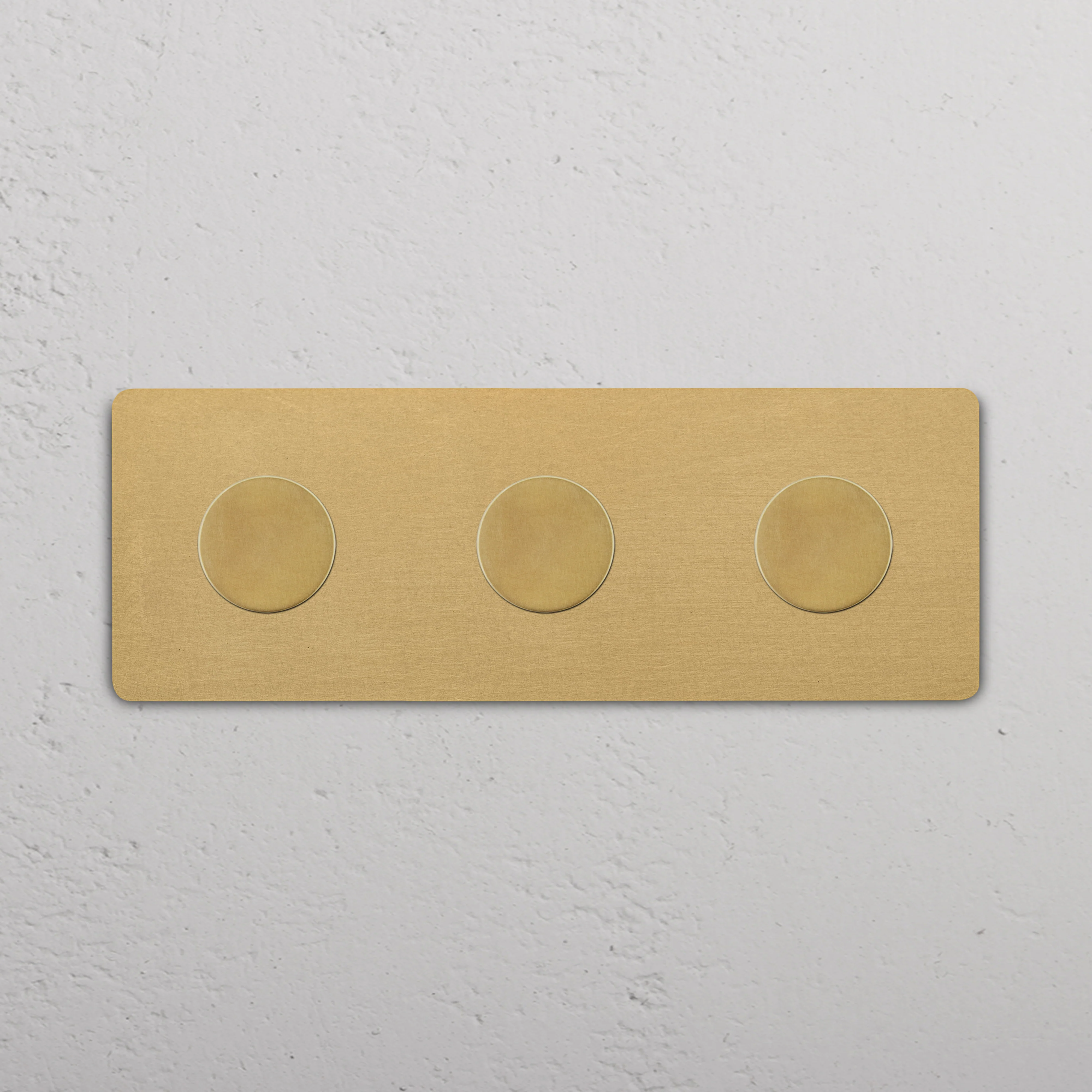 Grove Triple 3x Dimmer Switch - Antique Brass - Image 2
