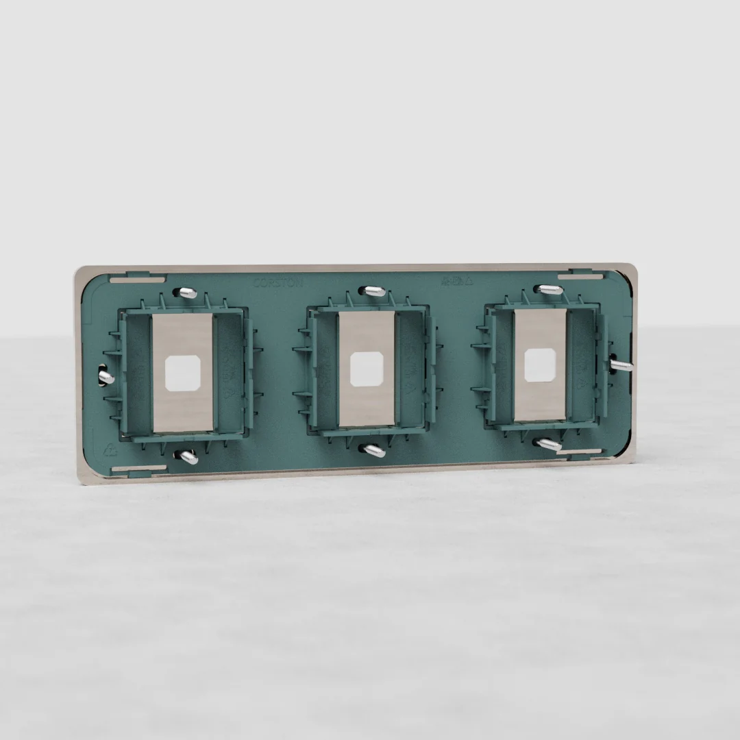 Grove Triple 3x Switch Plate - Polished Nickel - Image 2