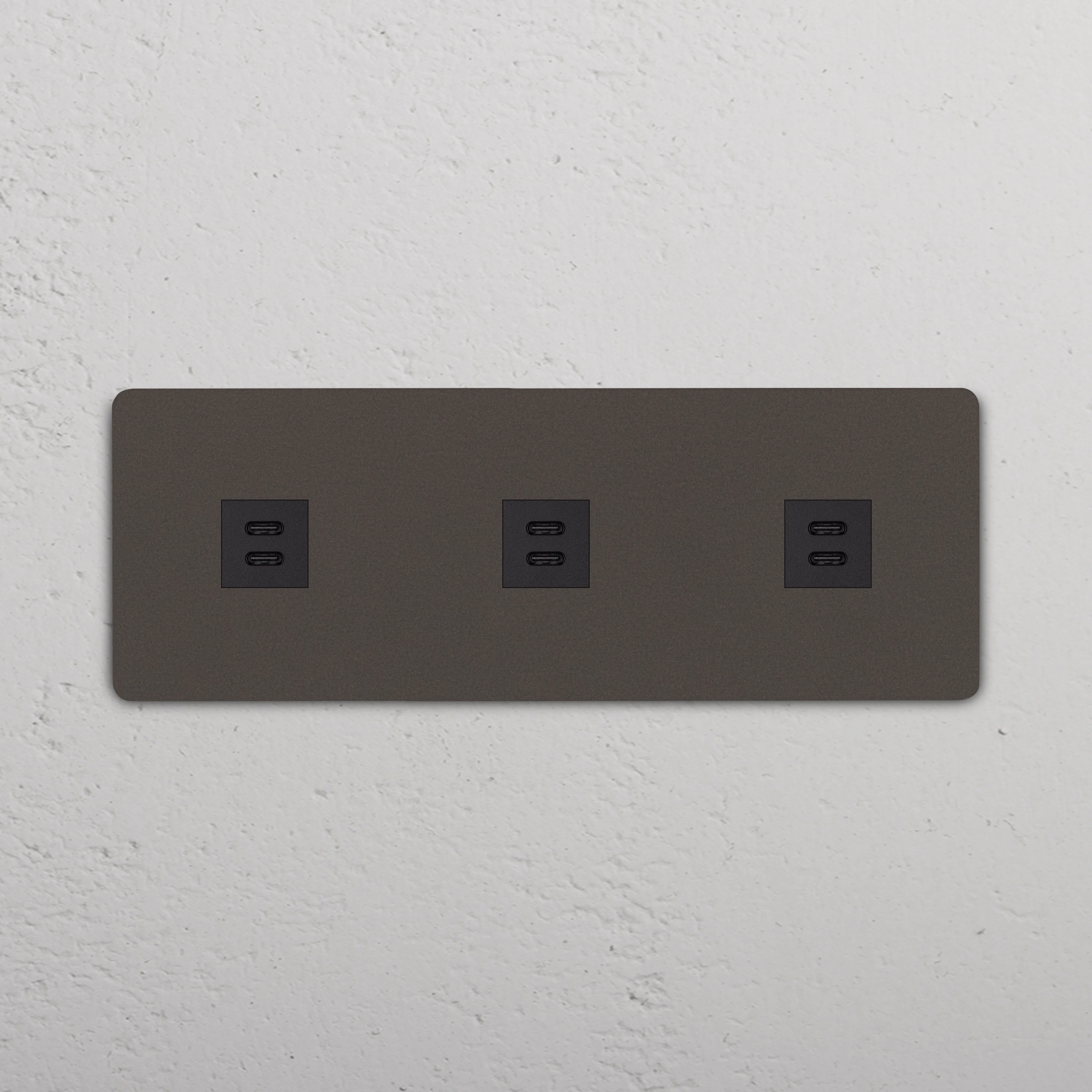 Grove Triple 3x USB-C 30W Socket - Bronze | Black - Image 2