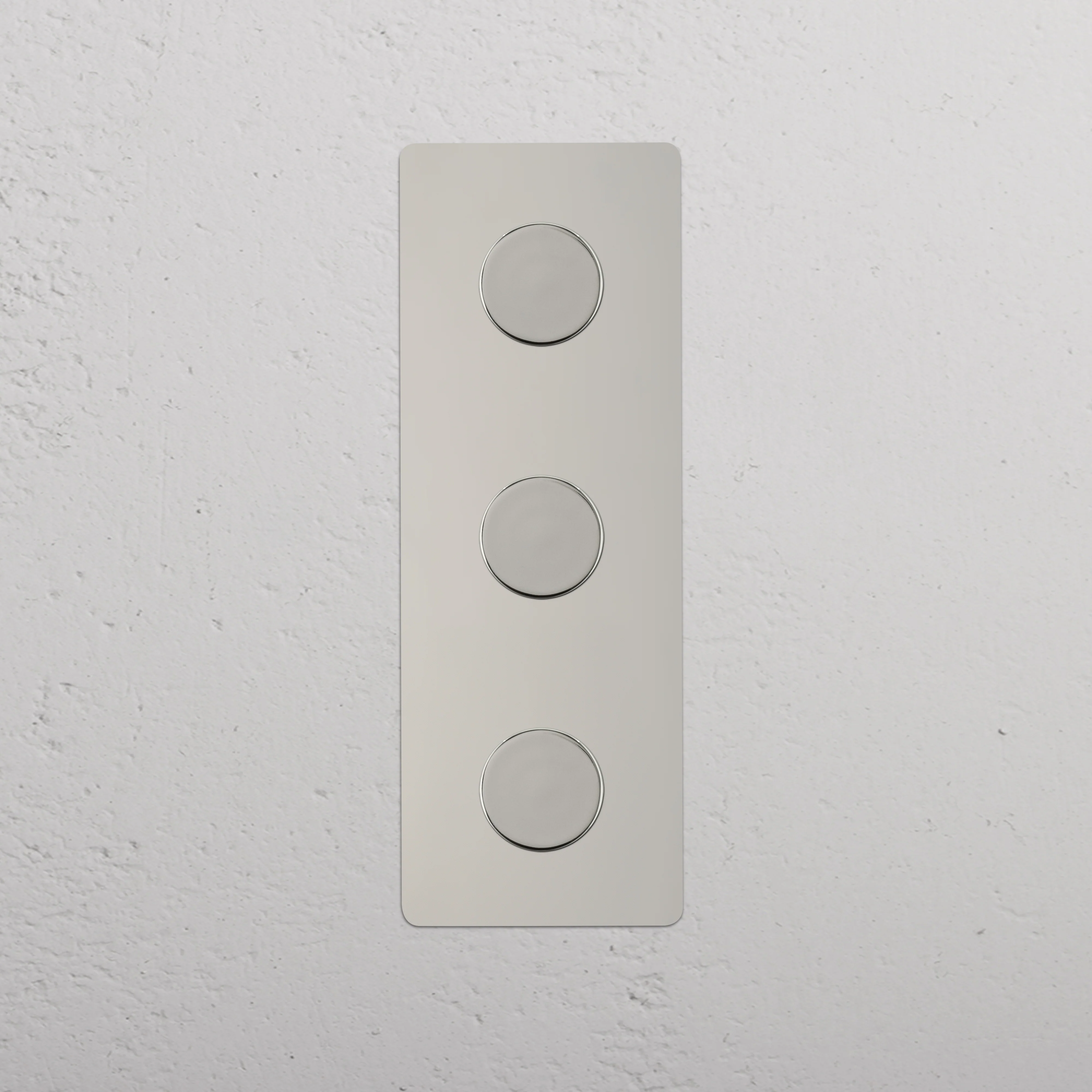 Grove Triple 3x Vertical Multiway Dimmer Switch - Polished Nickel - Image 2