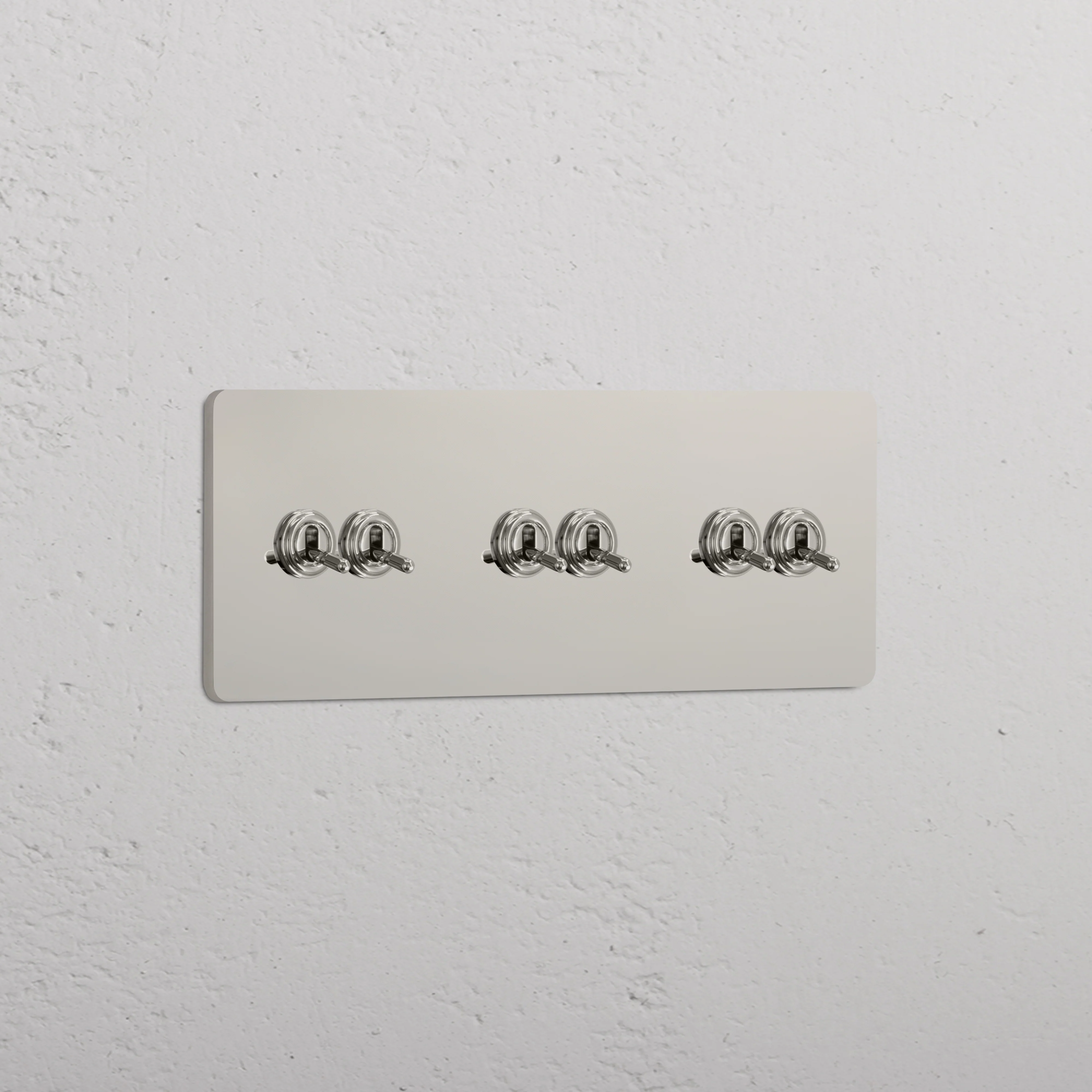 Grove Triple 6x Toggle Switch - Polished Nickel