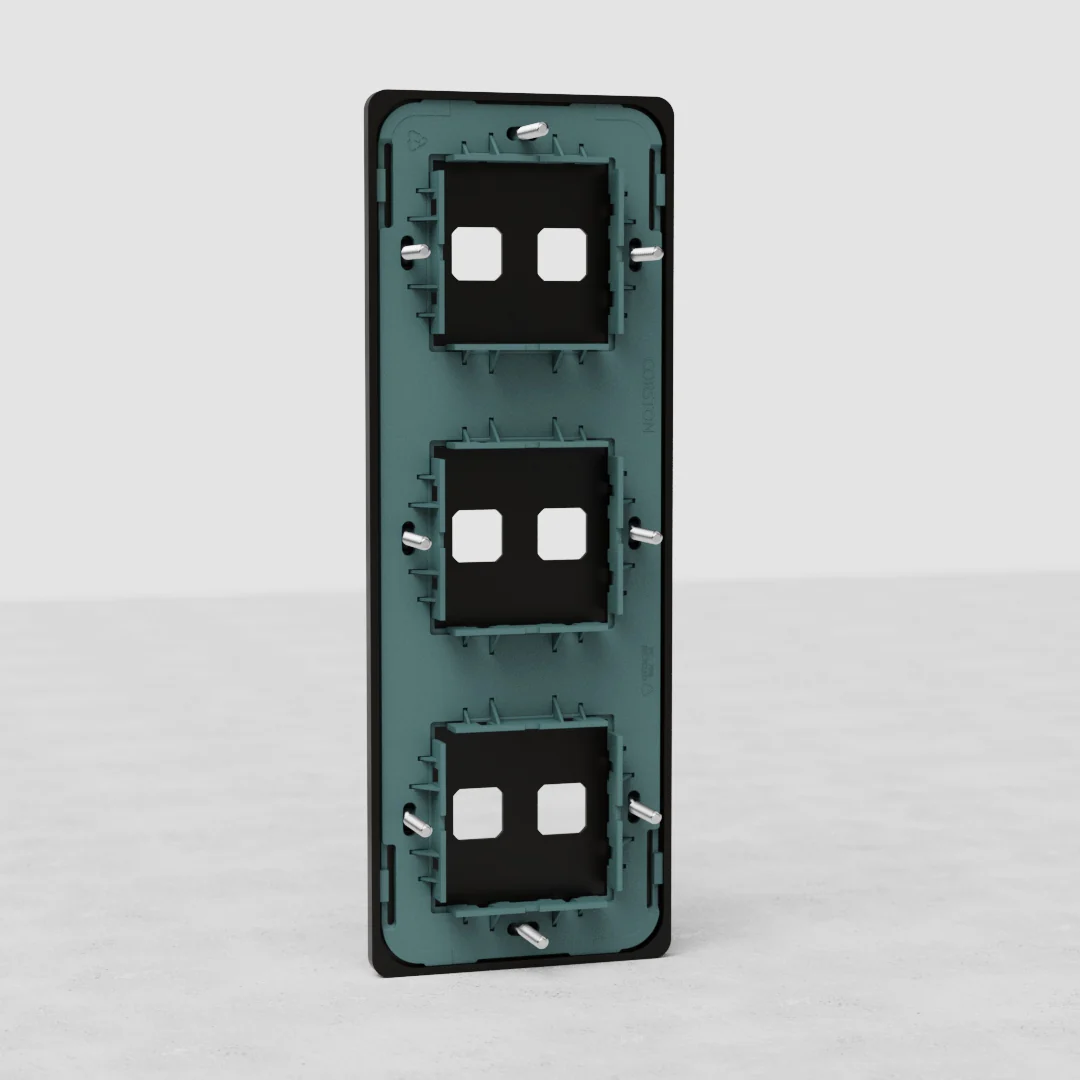 Grove Triple 6x Vertical Switch Plate - Bronze - Image 2