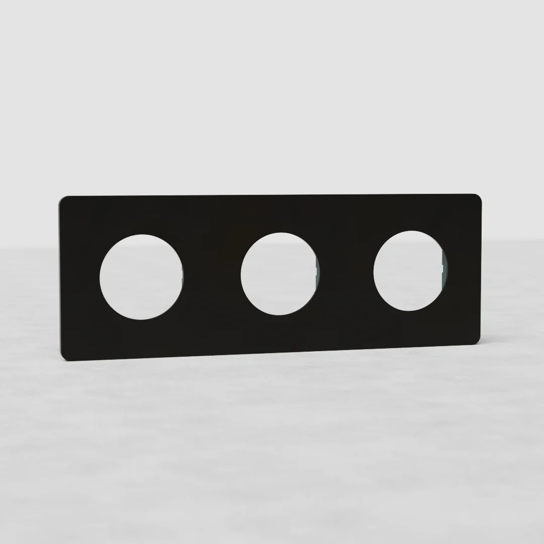Grove Triple Socket Plate - Bronze