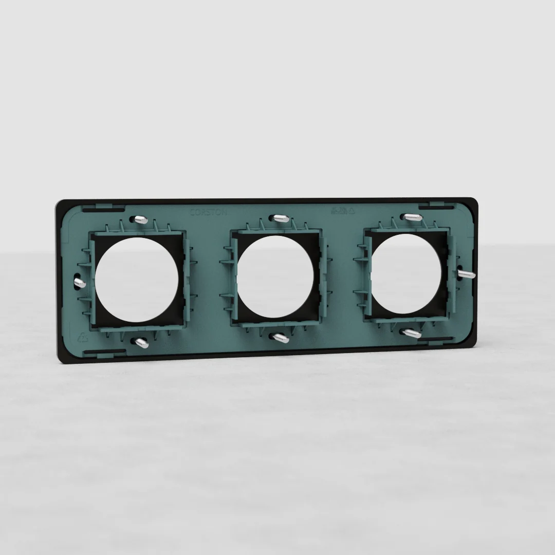Grove Triple Socket Plate - Bronze - Image 2