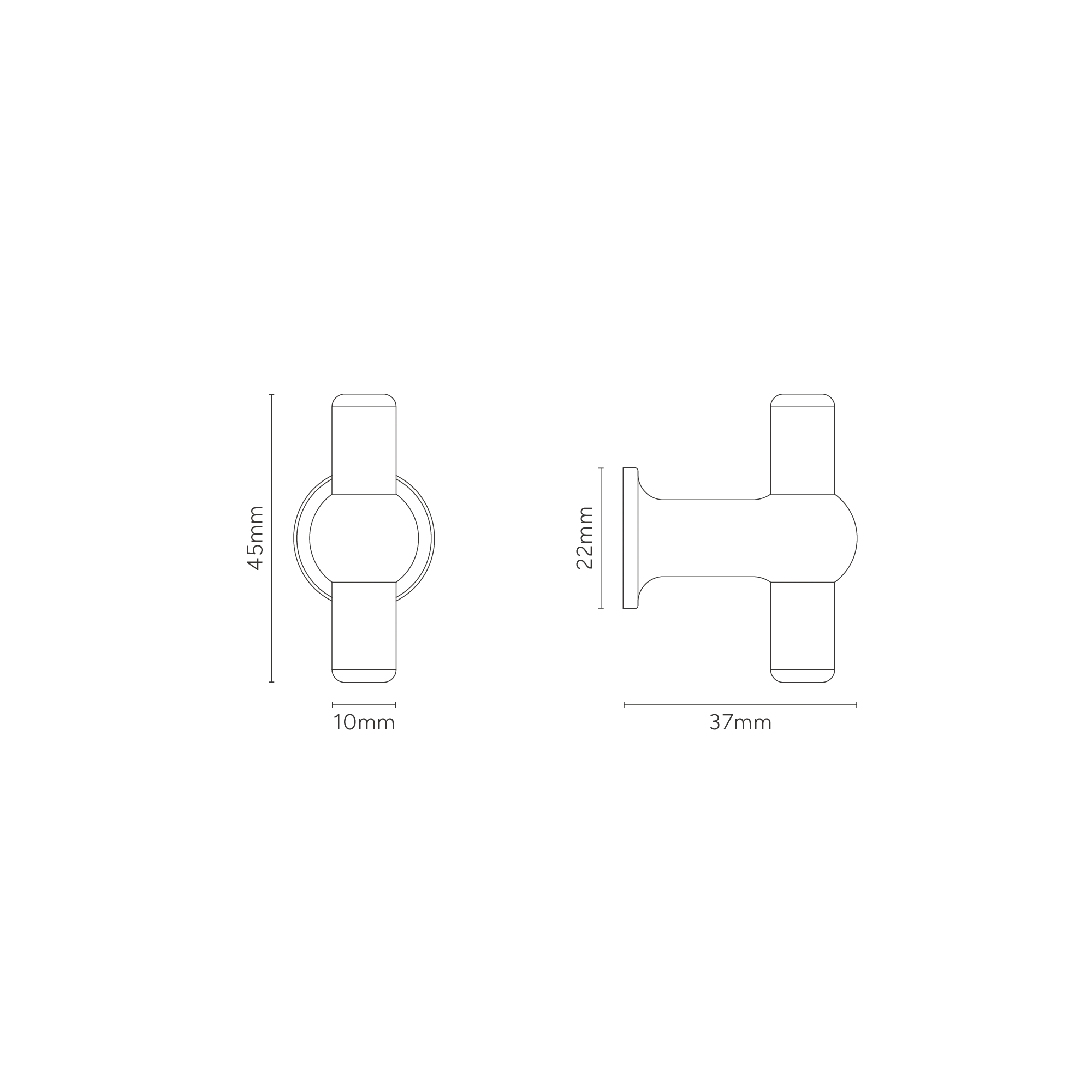 Harper T-Bar Cabinet Handle Small - Polished Nickel - Image 3