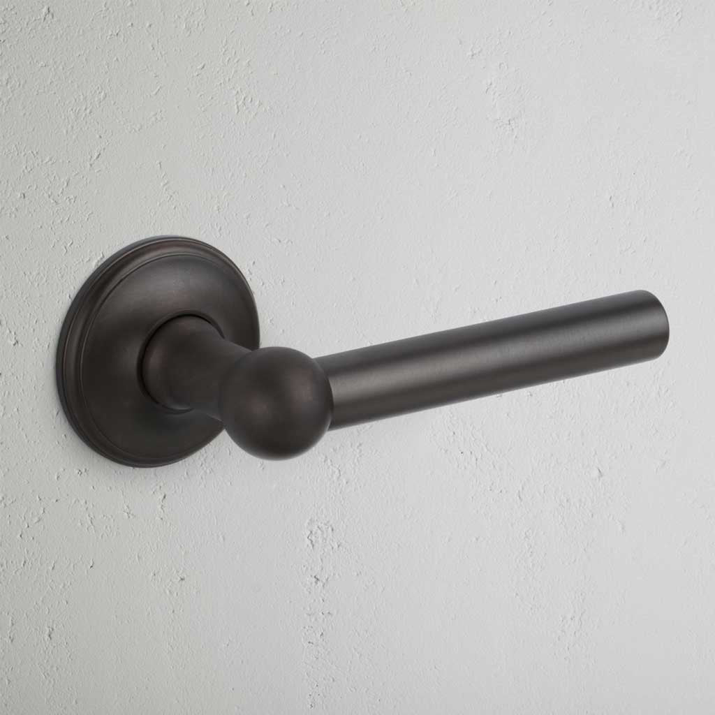 Harper Unsprung Door Handle (Scandinavian) - Bronze
