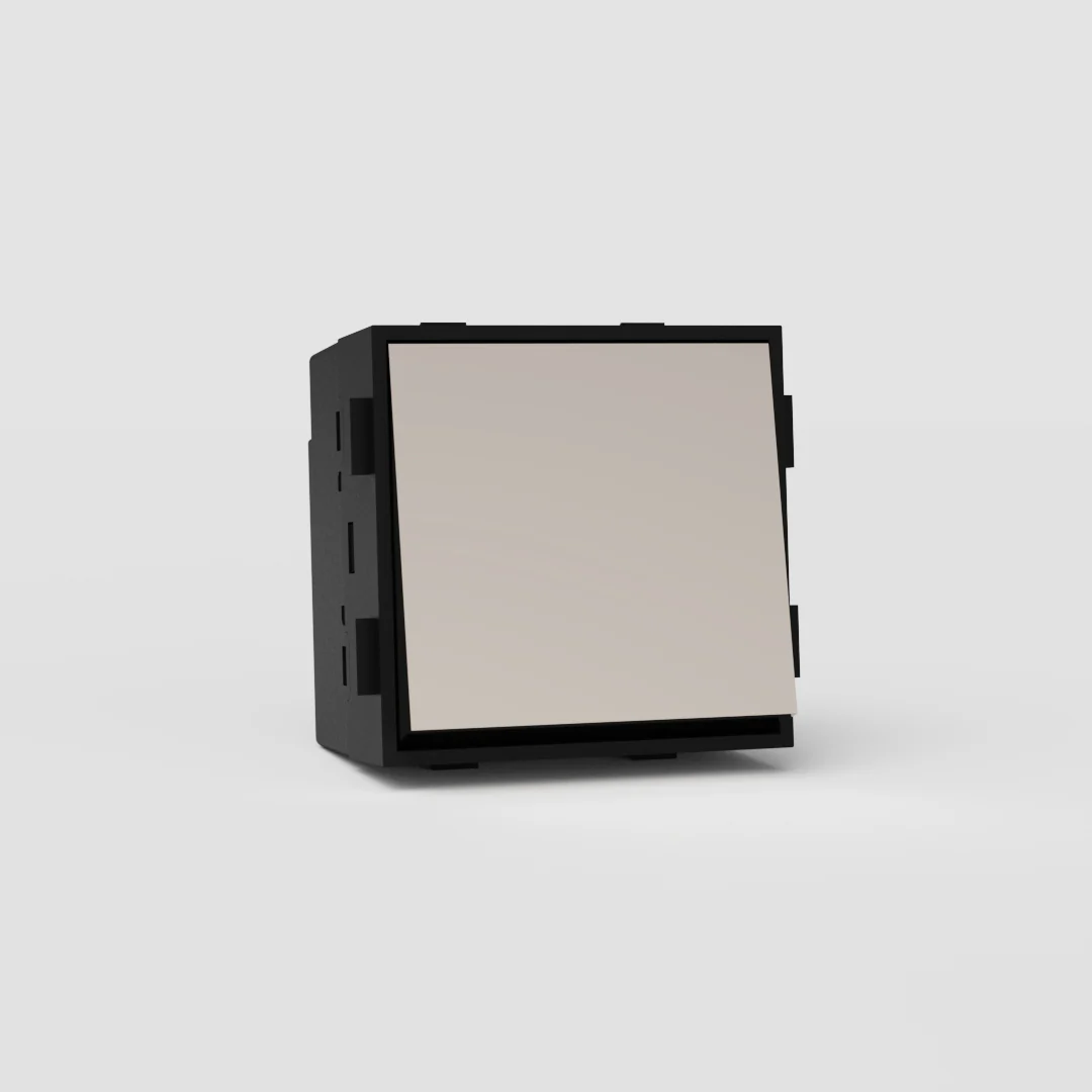 Intermediate Rocker Switch - Polished Nickel | Black