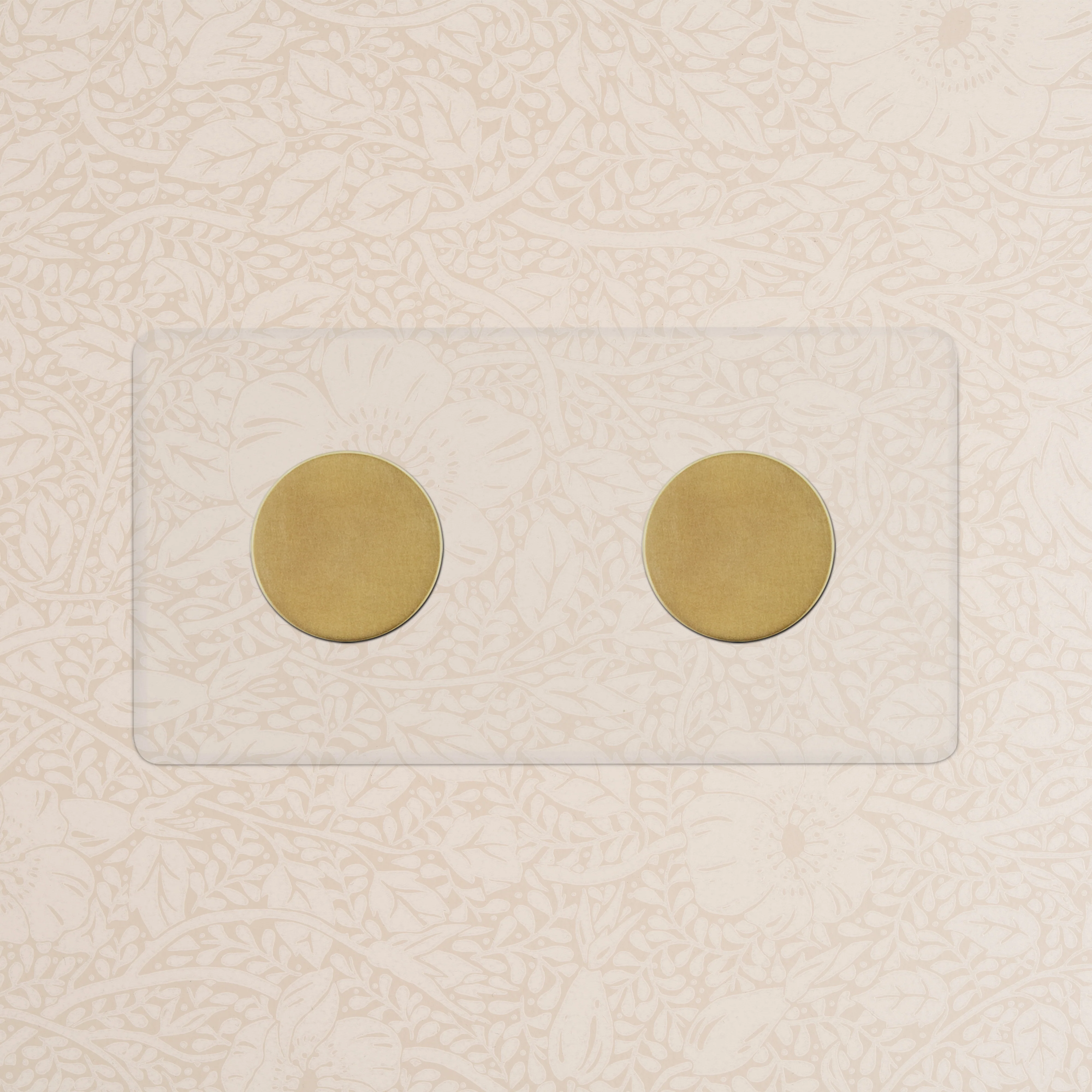 Kew Double 2x Multiway Dimmer Switch - Clear Antique Brass - Image 2