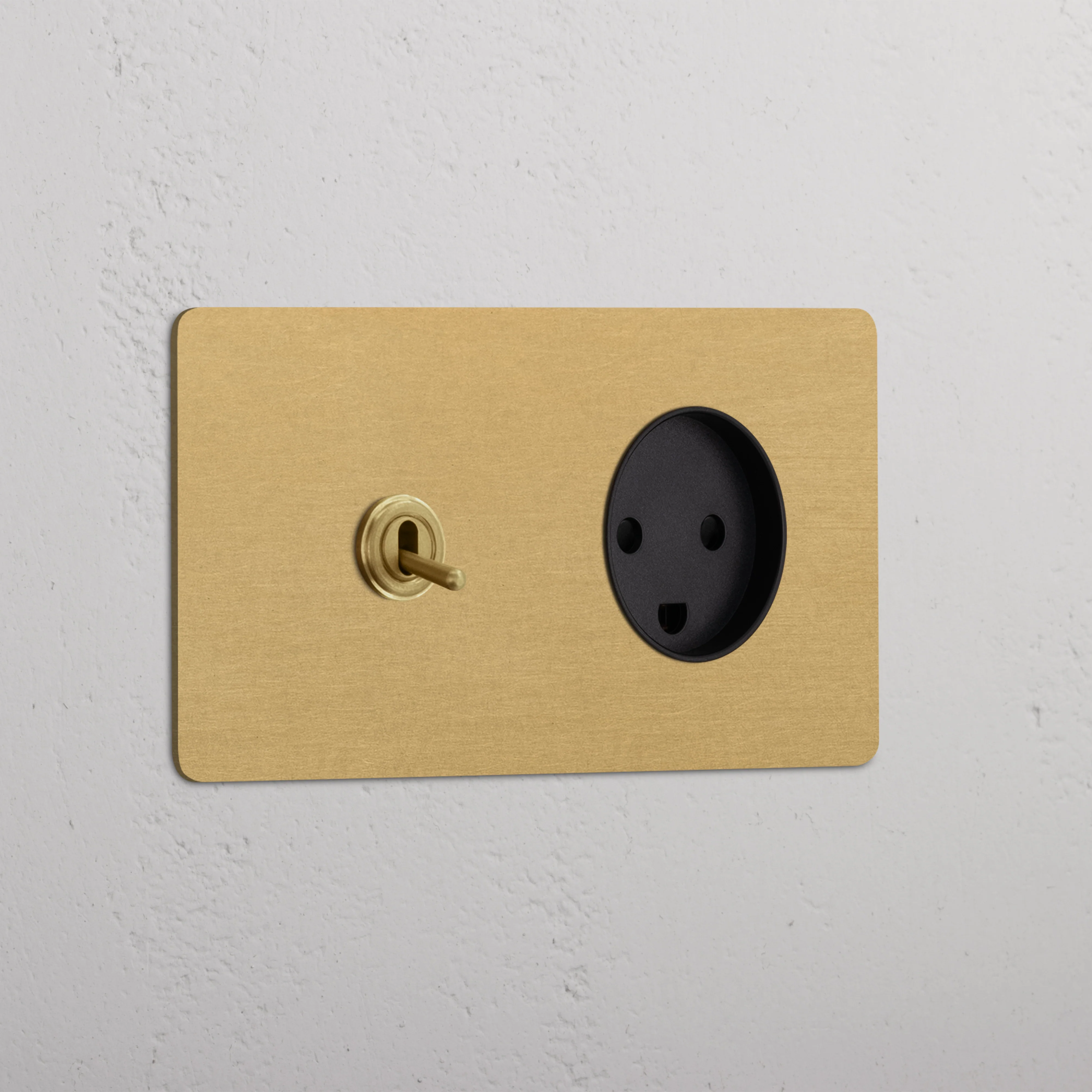 Kew Double Toggle & Danish Type K Socket - Antique Brass | Black