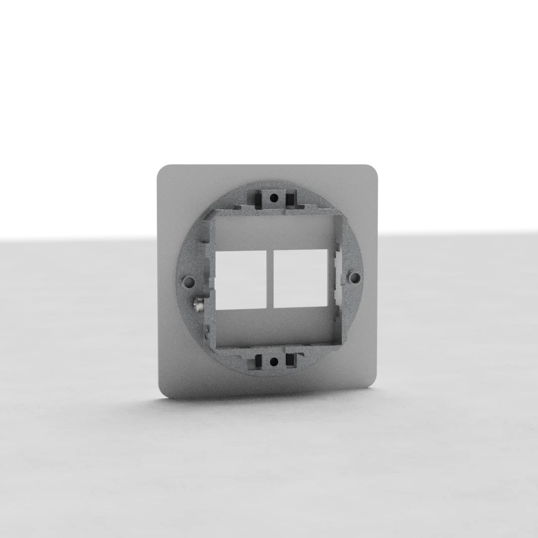 Kew Single 2x Keystone Module Plate - Paintable - Image 2