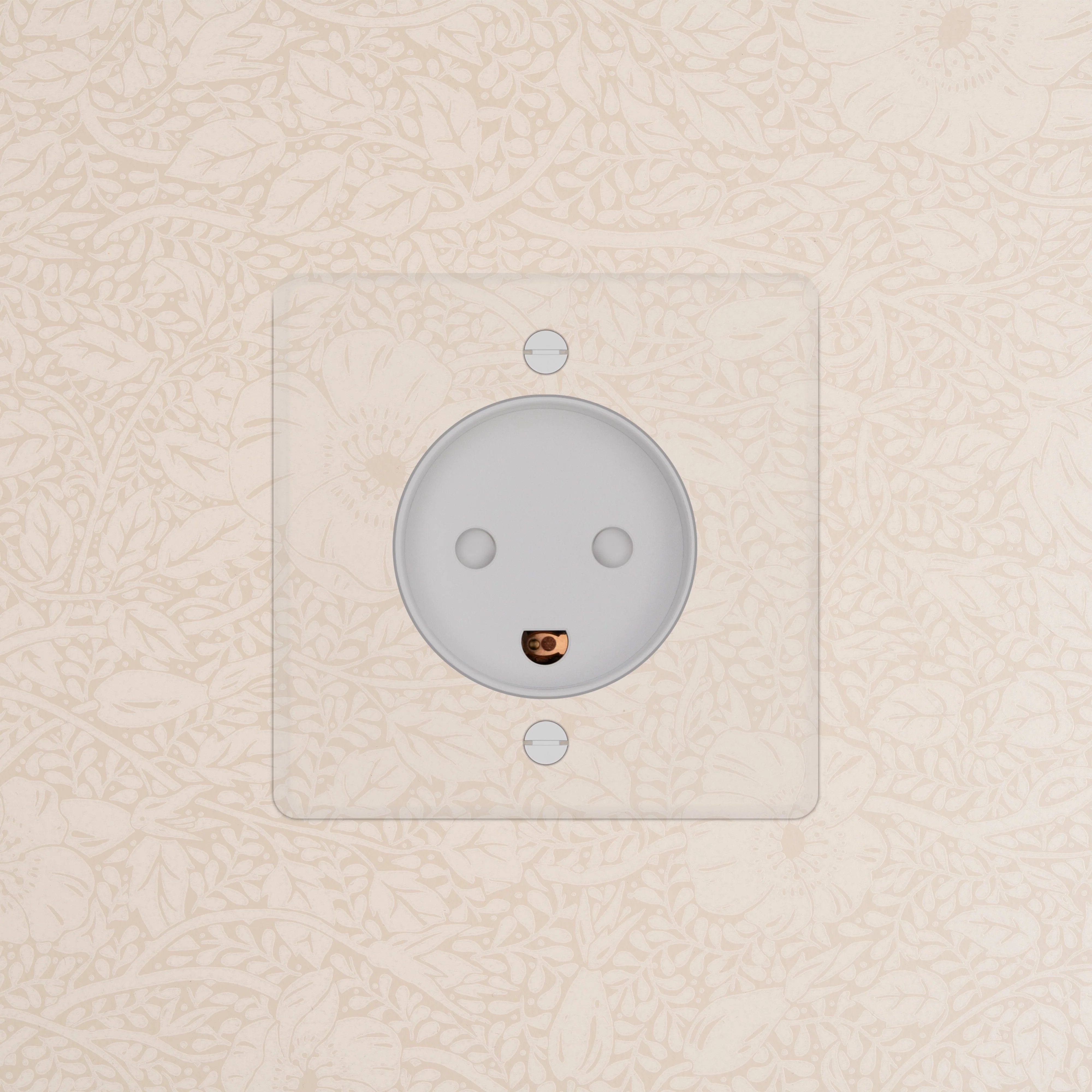 Kew Single Danish Type K Socket - Clear | White - Image 2