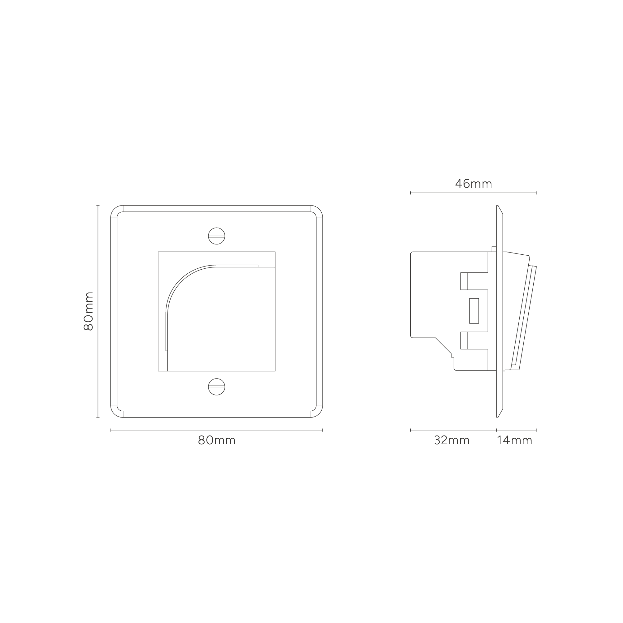 Kew Single Hotel Key Card Switch - Clear | Black - Image 4