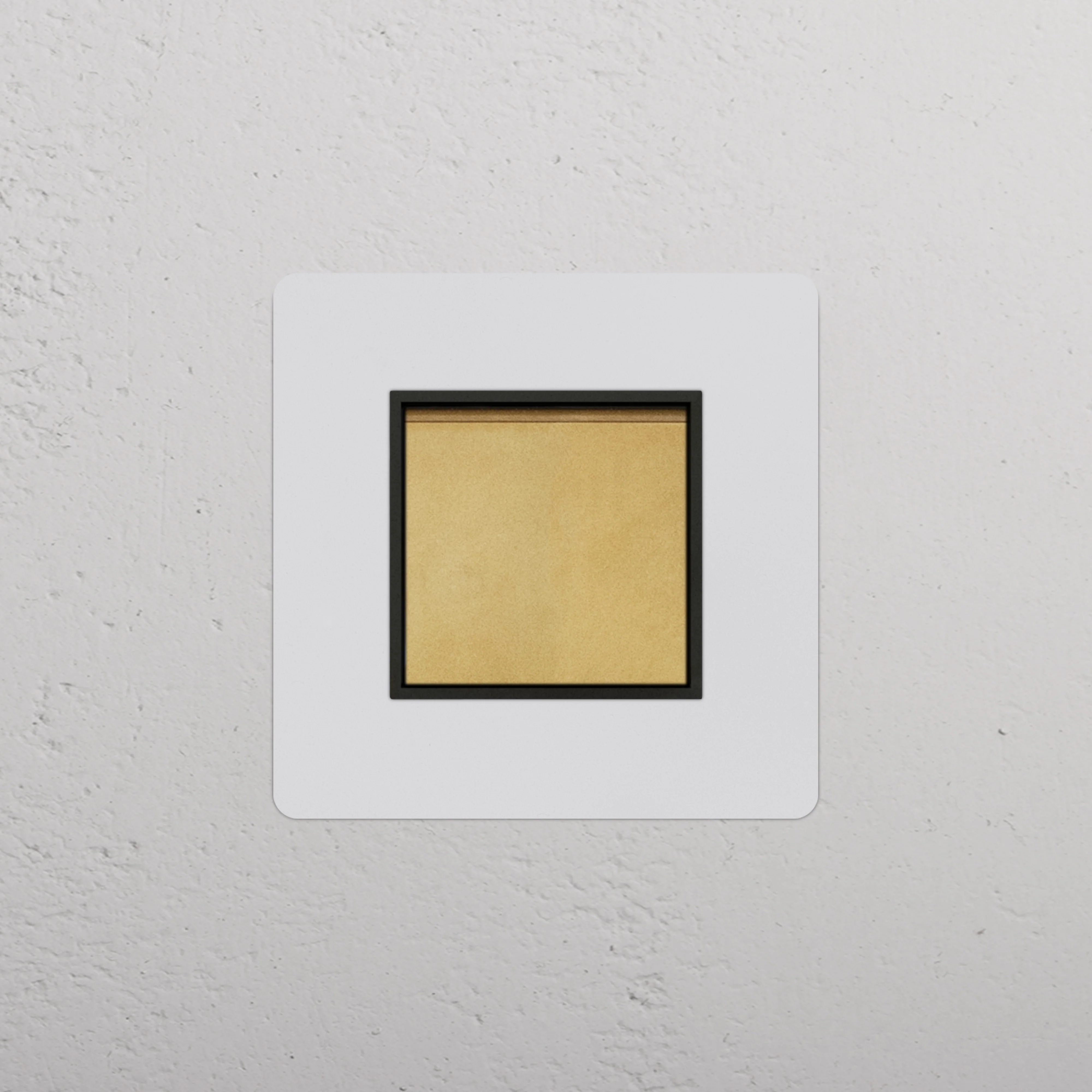 Kew Single Retractive Rocker Switch - Paintable Antique Brass | Black - Image 2