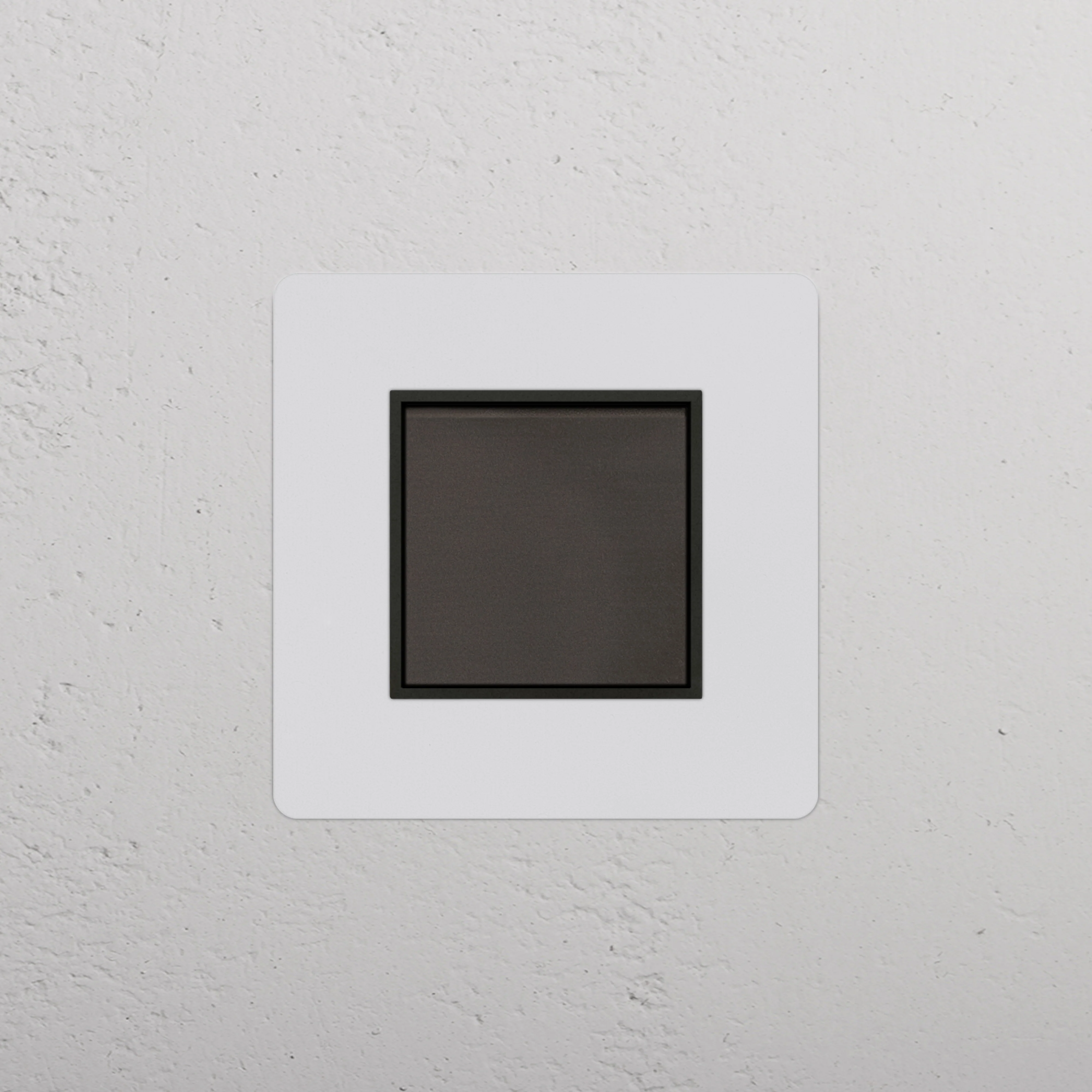 Kew Single Retractive Rocker Switch - Paintable Bronze | Black - Image 2