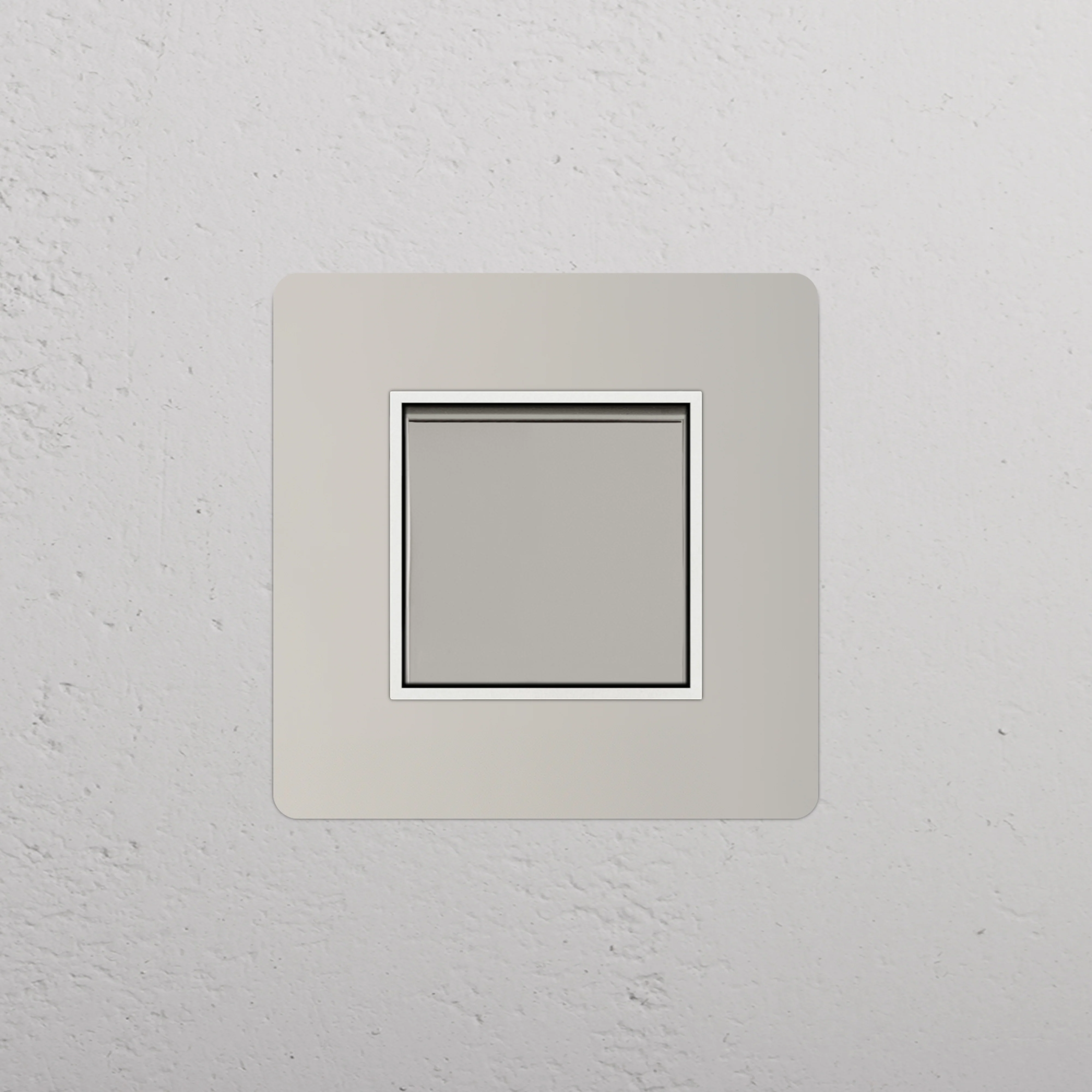 Kew Single Retractive Rocker Switch - Polished Nickel | White - Image 2