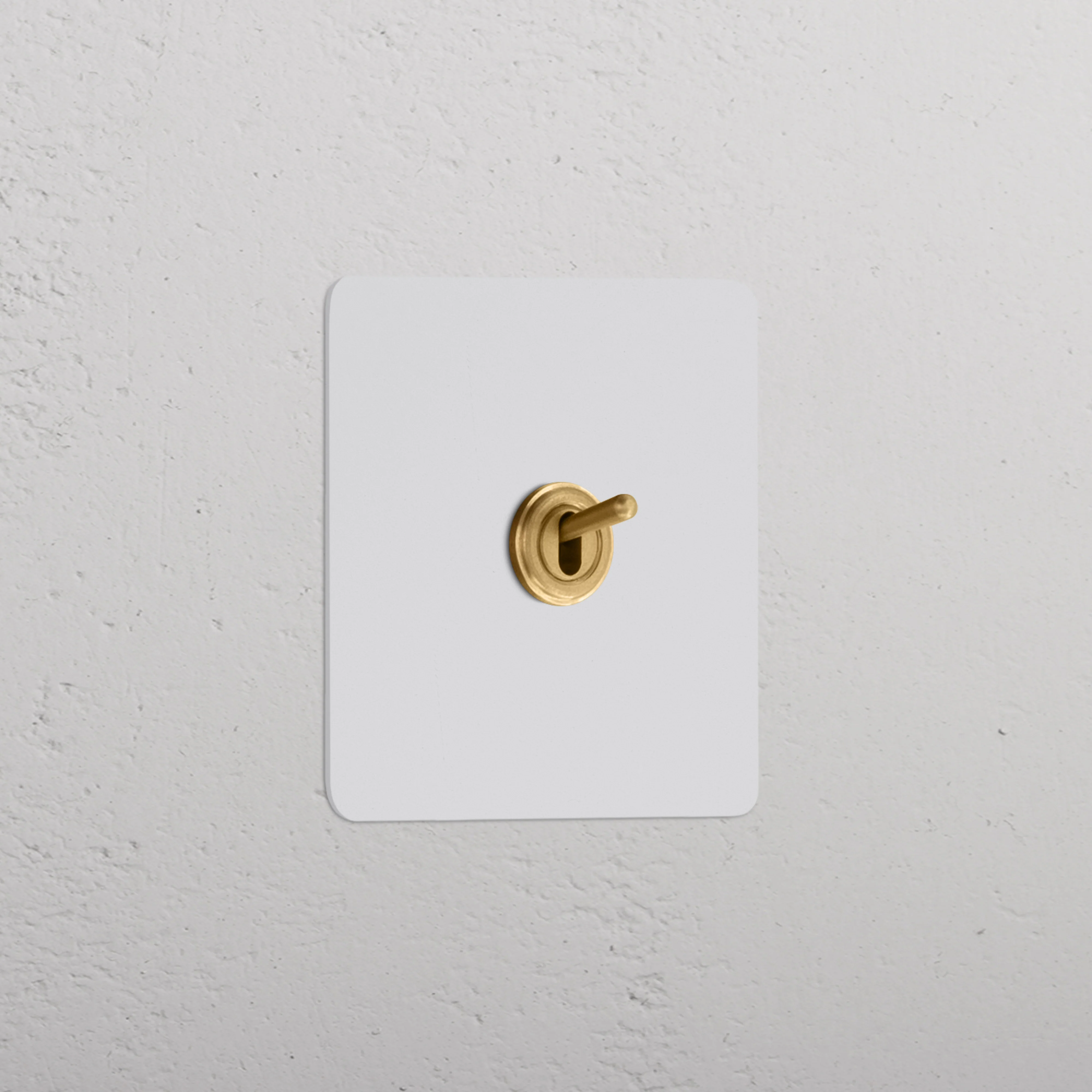 Kew Single Retractive Toggle Switch - Paintable Antique Brass