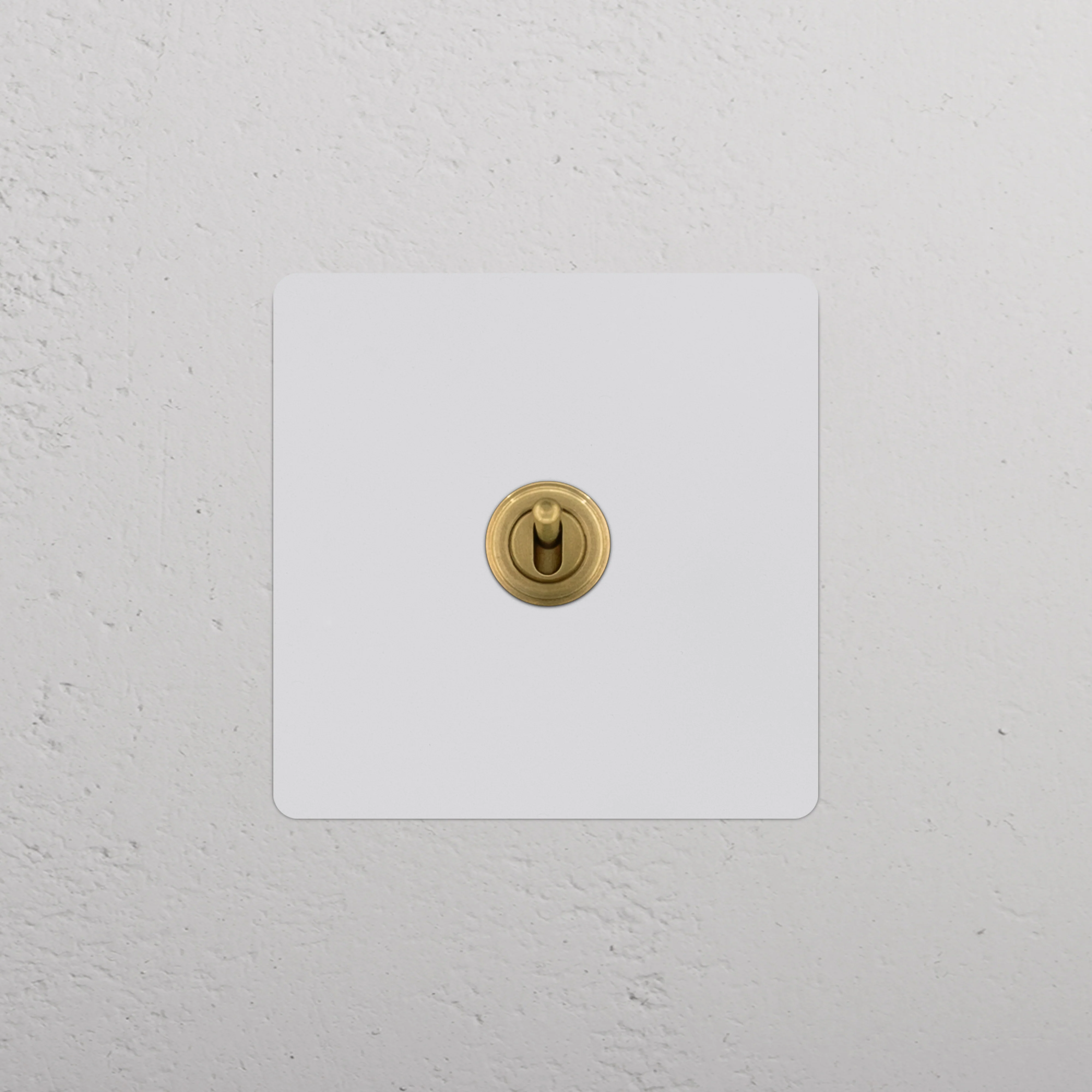Kew Single Retractive Toggle Switch - Paintable Antique Brass - Image 2