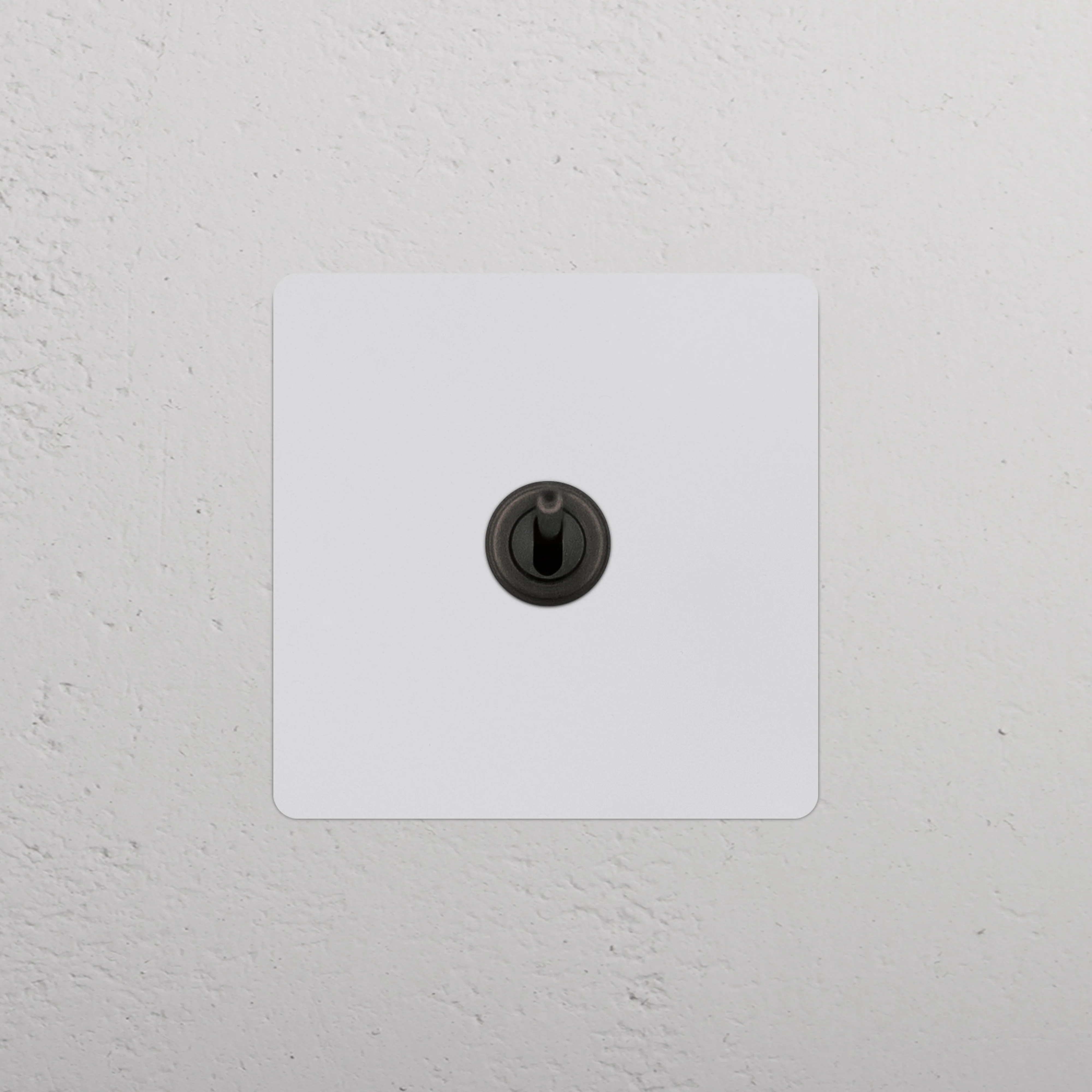 Kew Single Retractive Toggle Switch - Paintable Bronze - Image 2