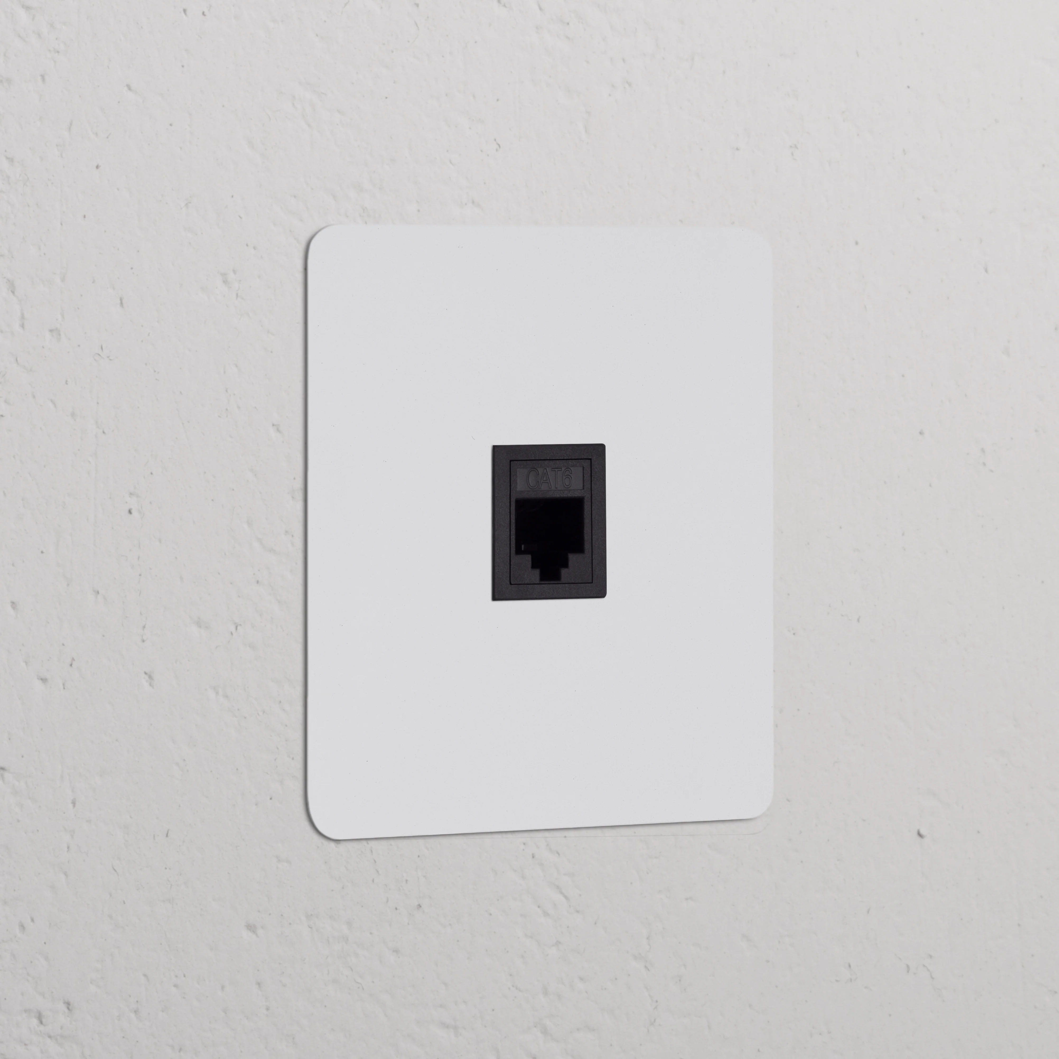 Kew Single RJ45 Socket - Paintable | Black