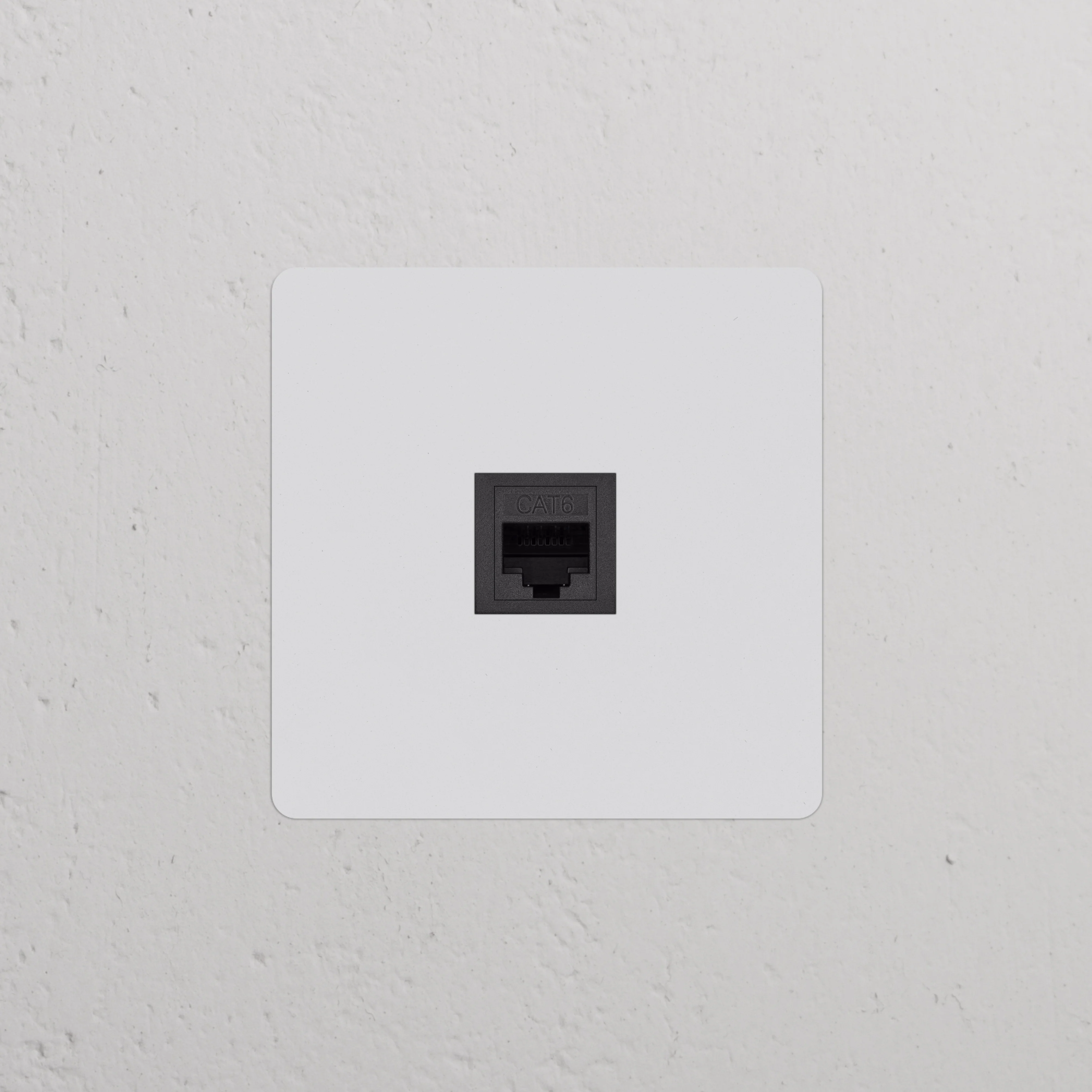 Kew Single RJ45 Socket - Paintable | Black - Image 2