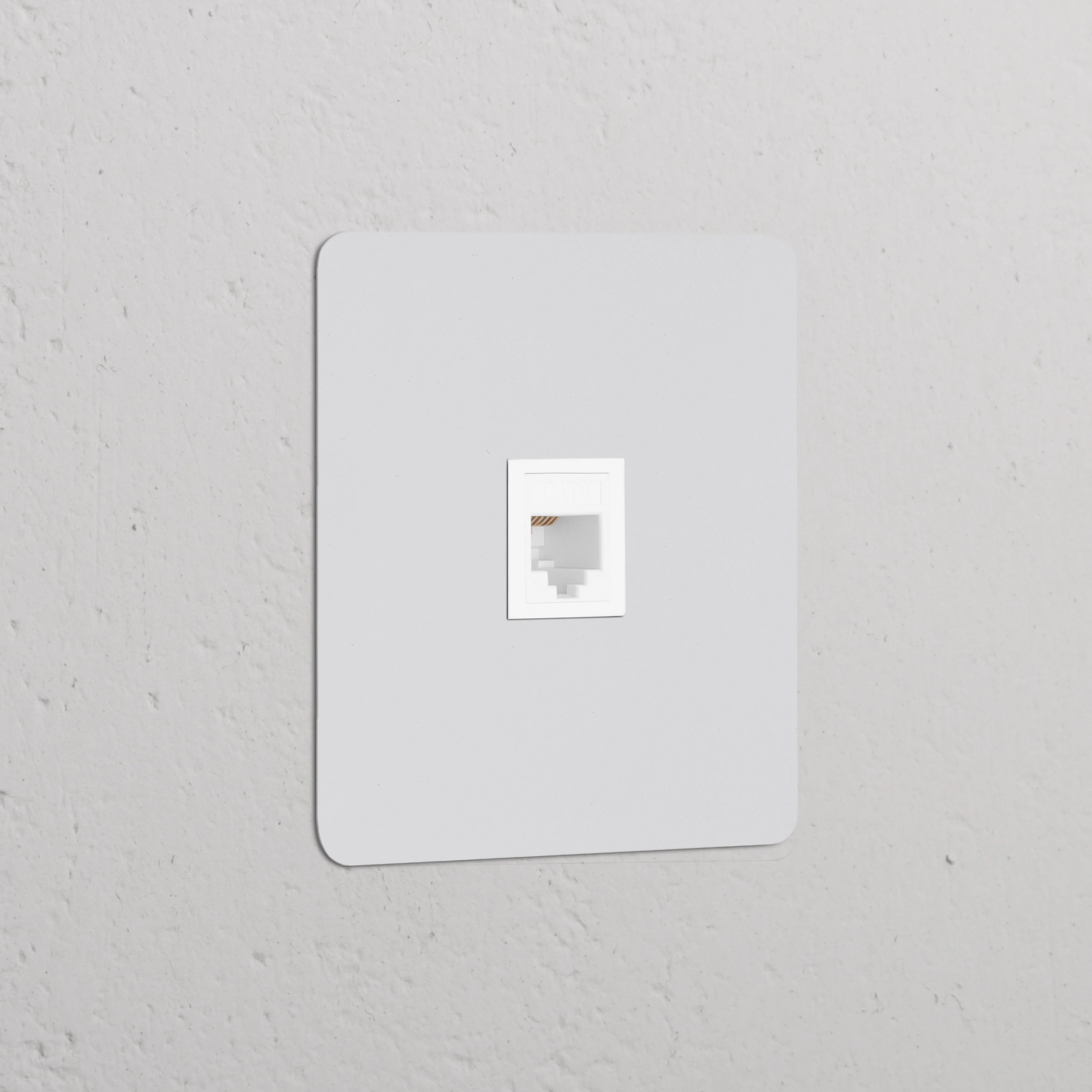 Kew Single RJ45 Socket - Paintable | White