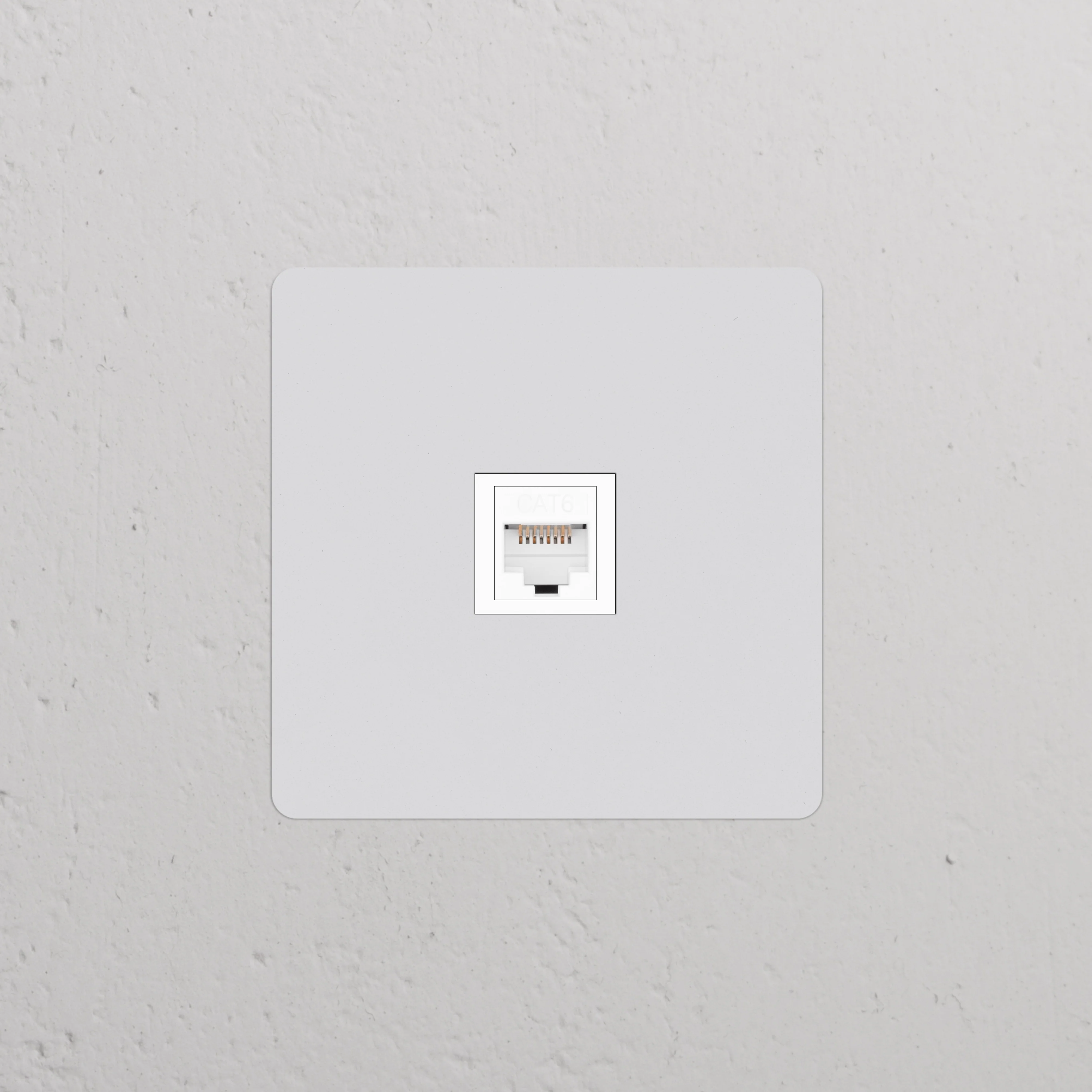Kew Single RJ45 Socket - Paintable | White - Image 2