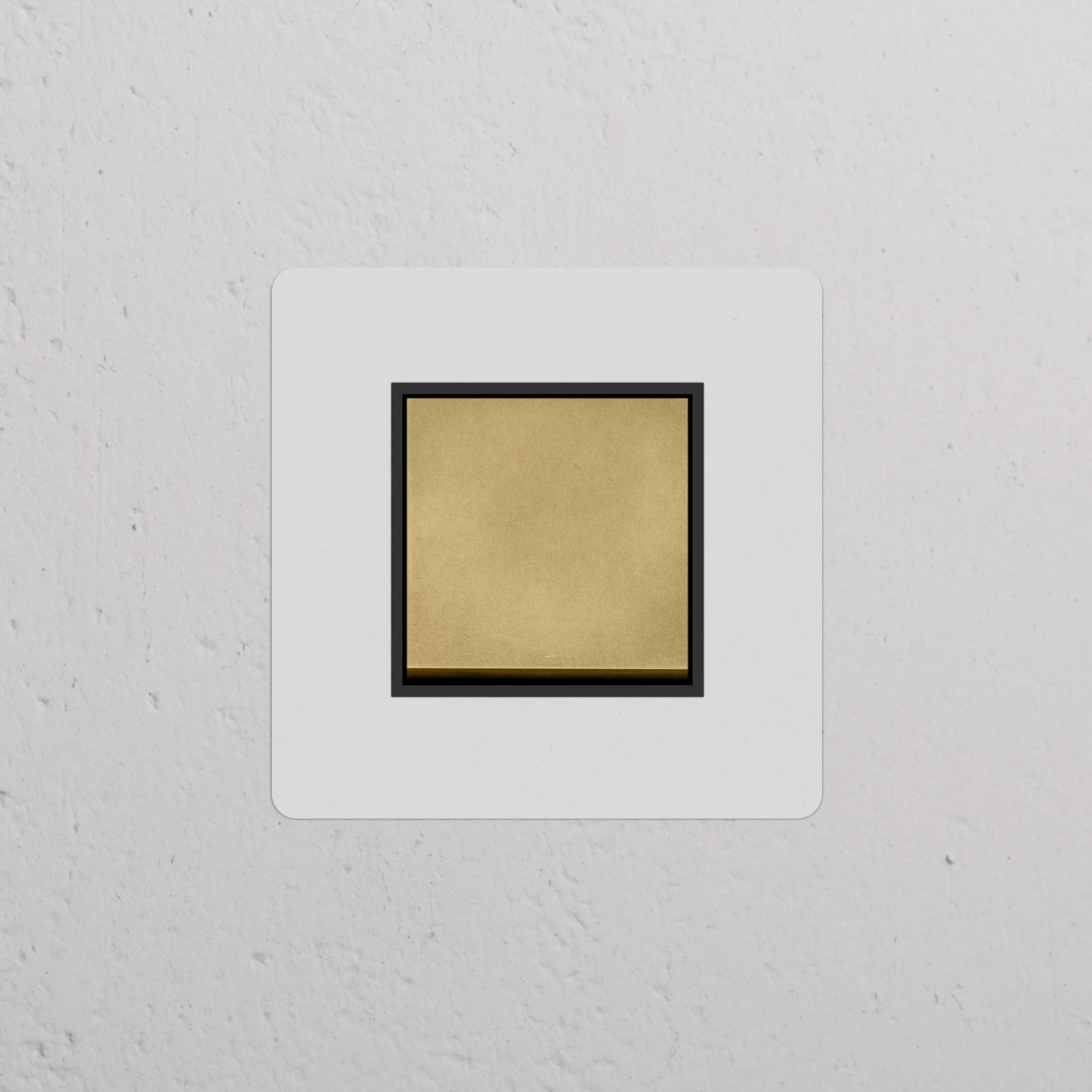 Kew Single Rocker Switch - Paintable Antique Brass | Black - Image 2