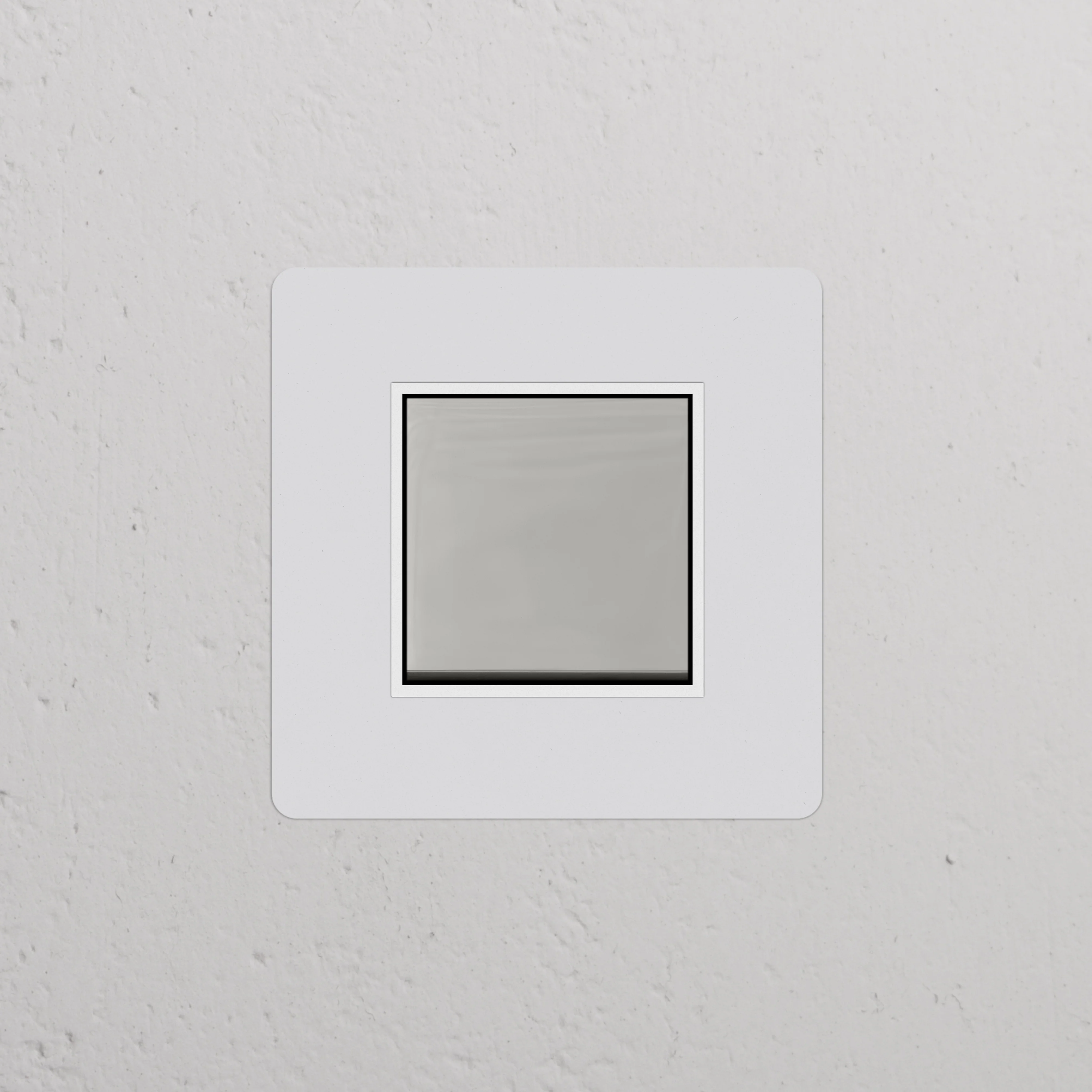 Kew Single Rocker Switch - Paintable Polished Nickel | White - Image 2