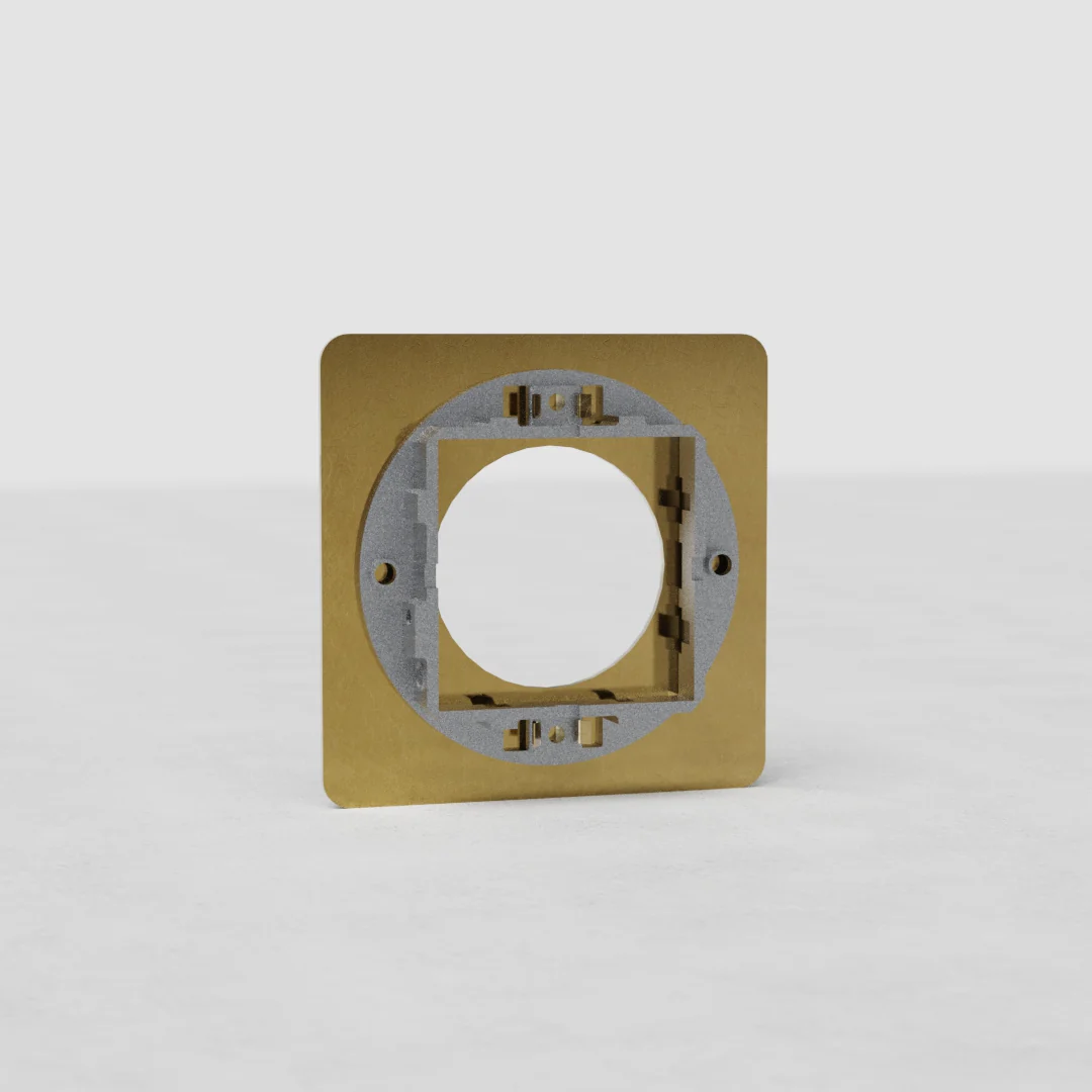 Kew Single Socket Plate - Antique Brass - Image 2