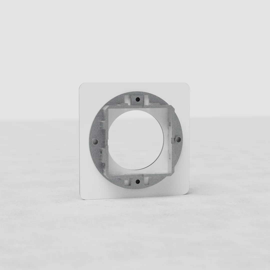 Kew Single Socket Plate - Clear | Black - Image 2