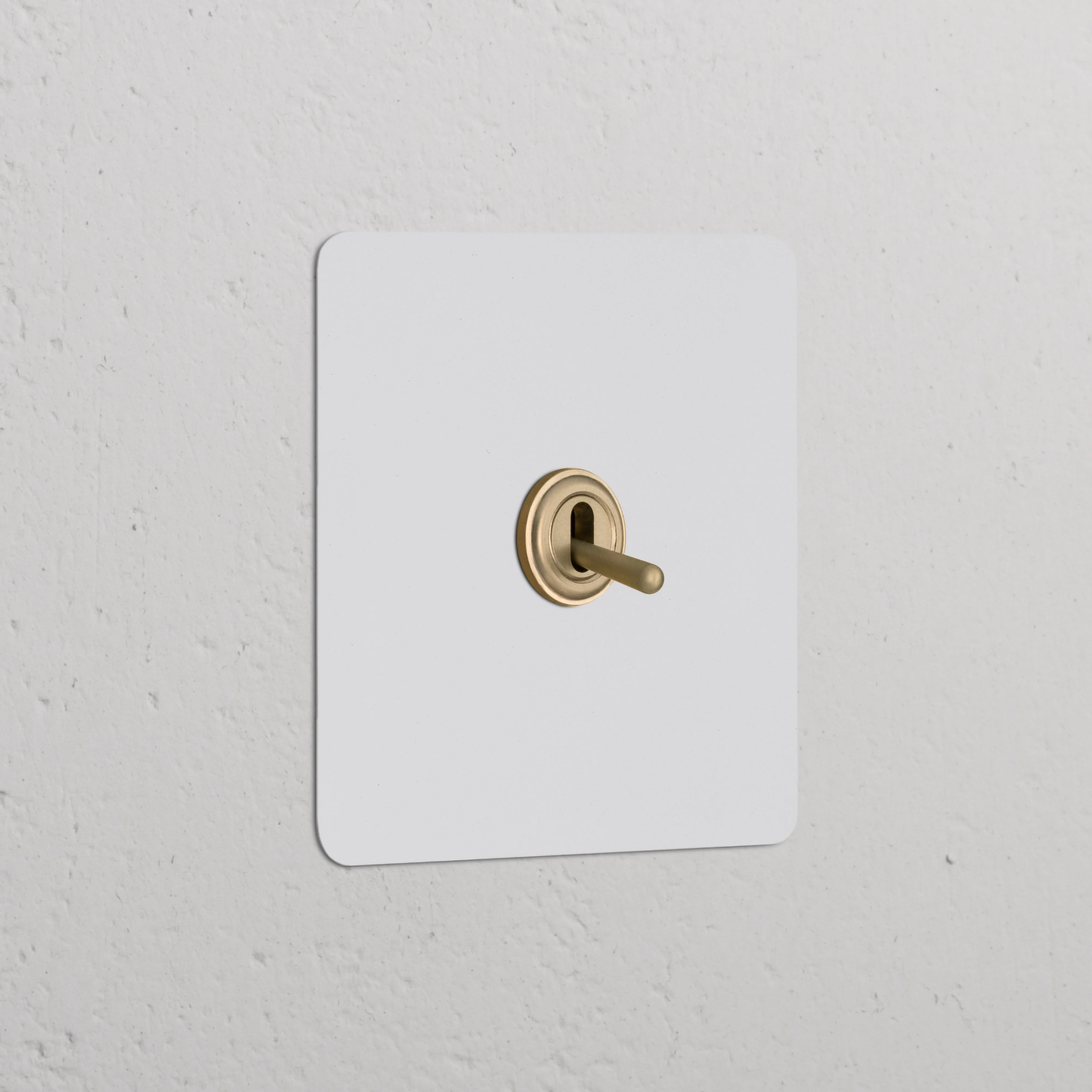 Kew Single Toggle Switch - Paintable Antique Brass