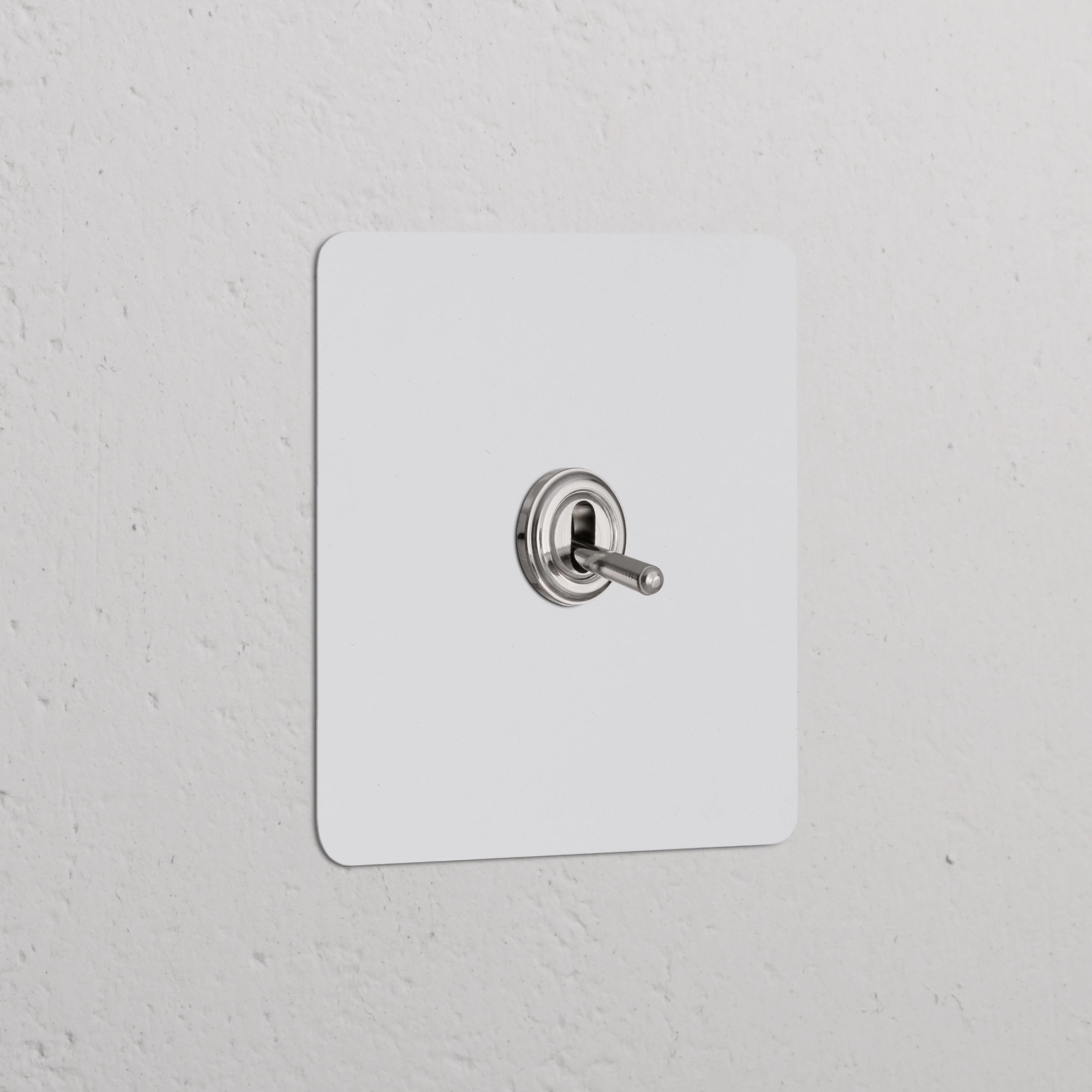 Kew Single Toggle Switch - Paintable Polished Nickel
