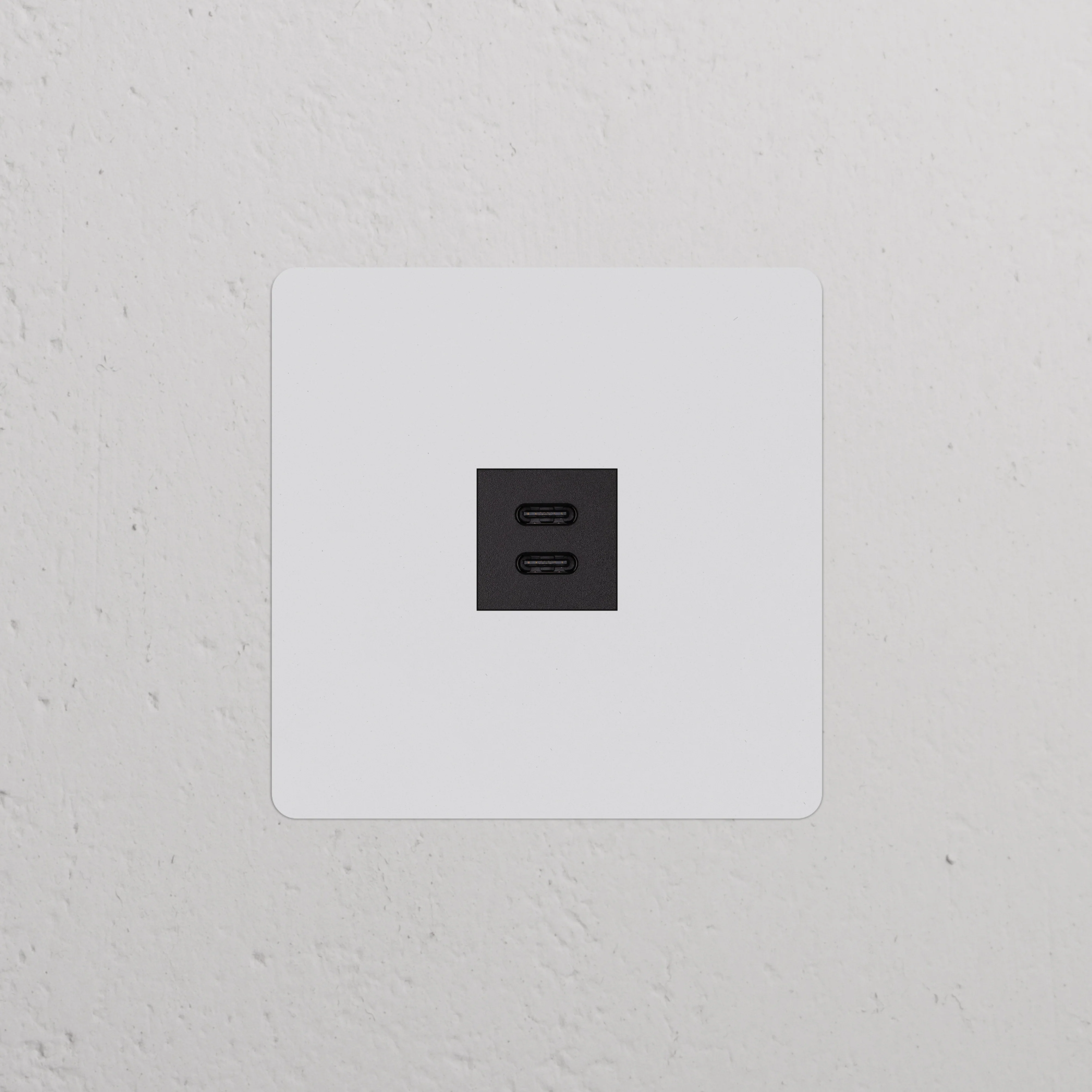Kew Single USB-C 30W Socket - Paintable | Black - Image 2