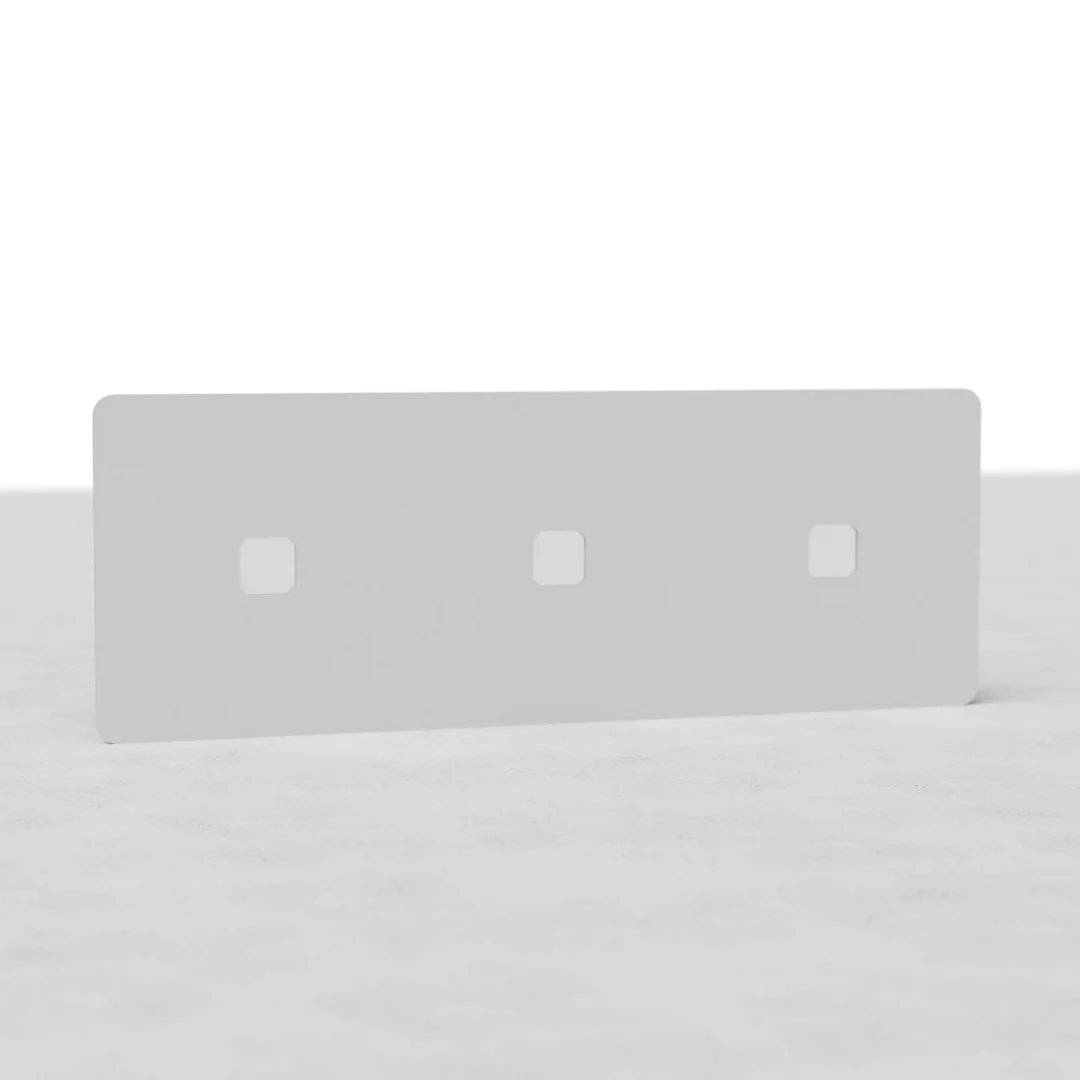 Kew Triple 3x Switch Plate - Paintable