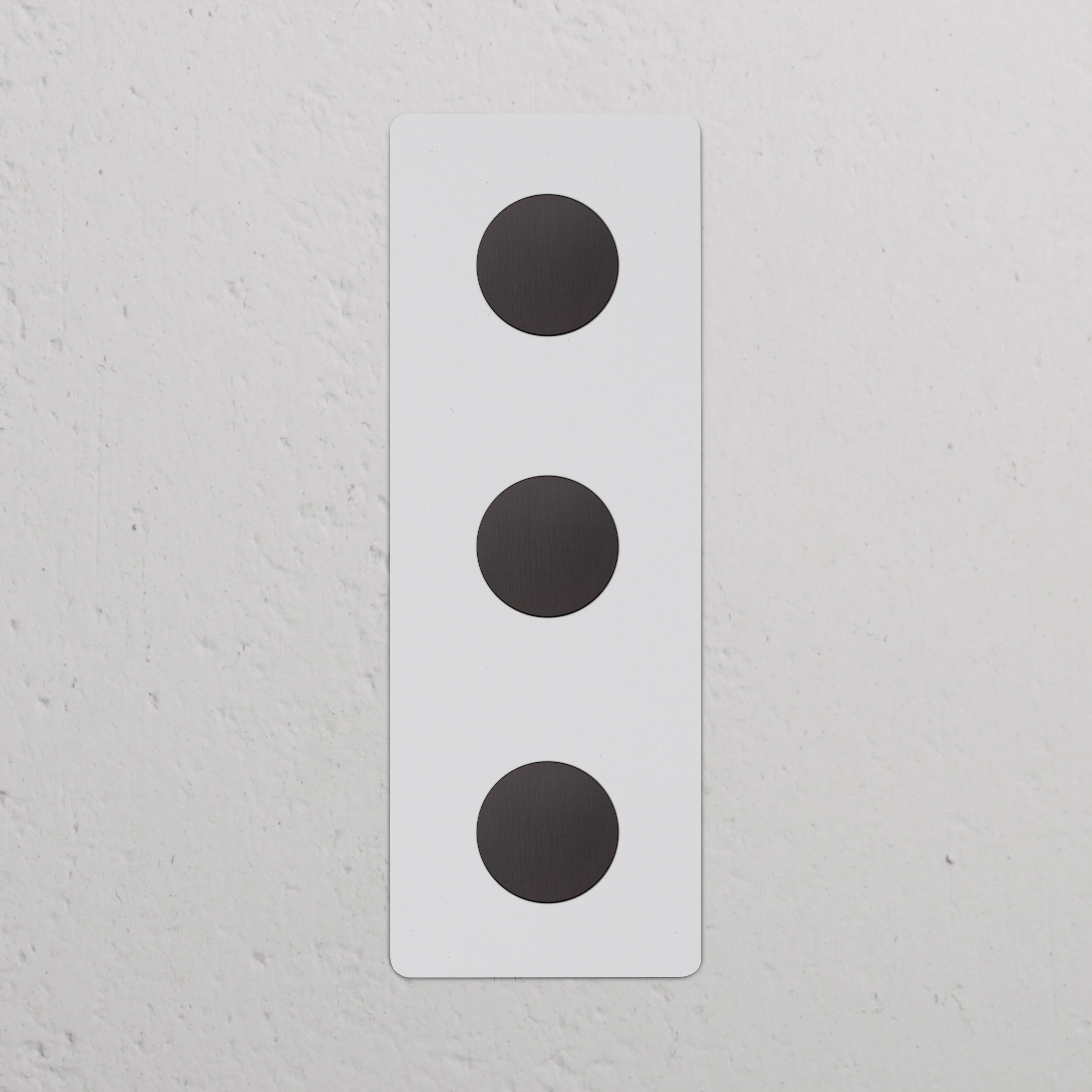 Kew Triple 3x Vertical Dimmer Switch - Paintable Bronze - Image 2