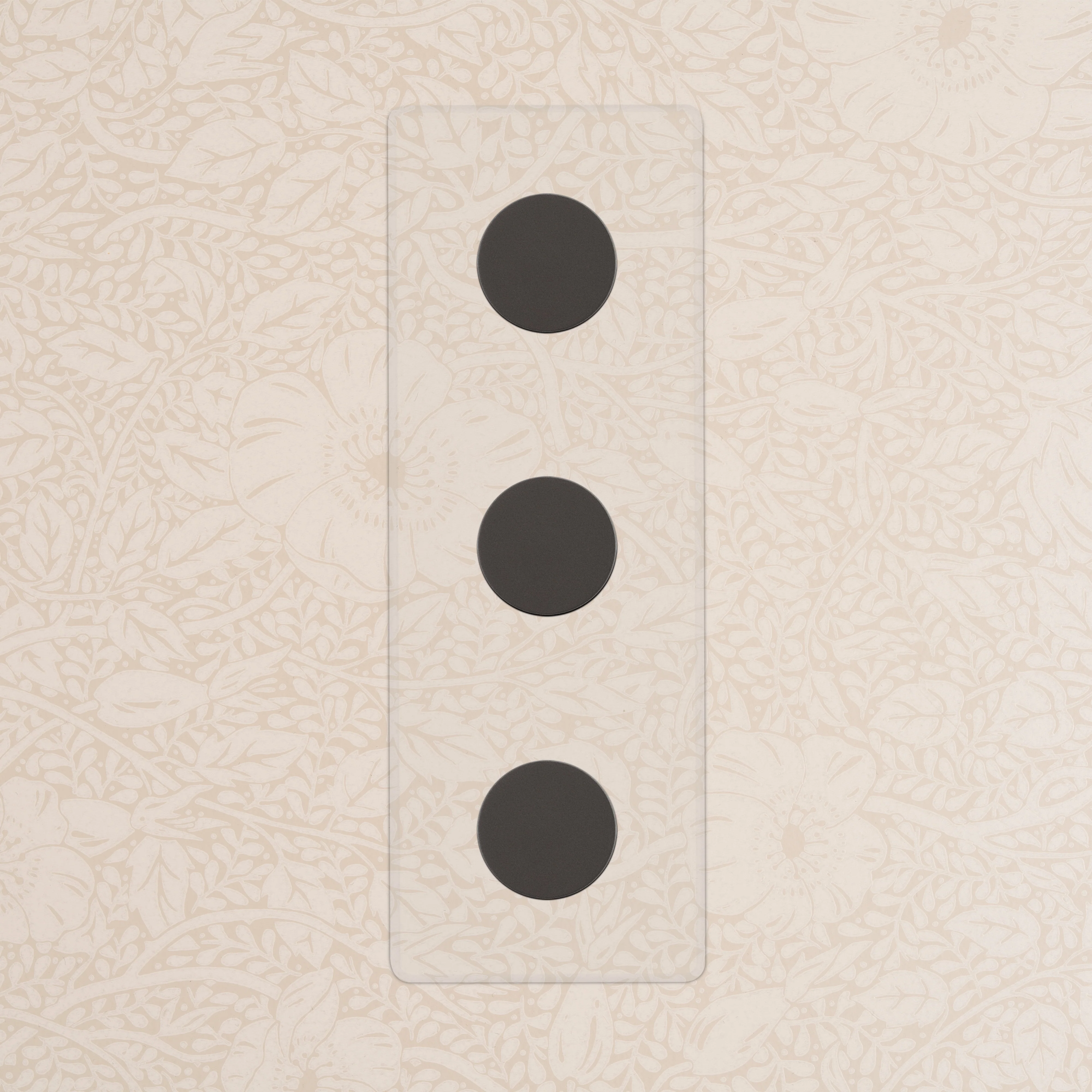Kew Triple 3x Vertical Multiway Dimmer Switch - Clear Bronze - Image 2