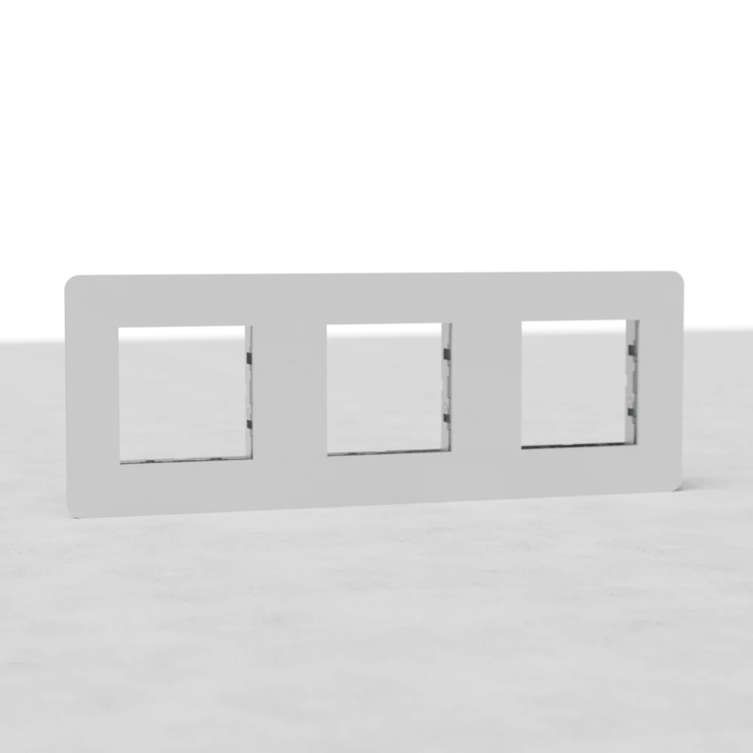 Kew Triple 45mm Module Plate - Paintable