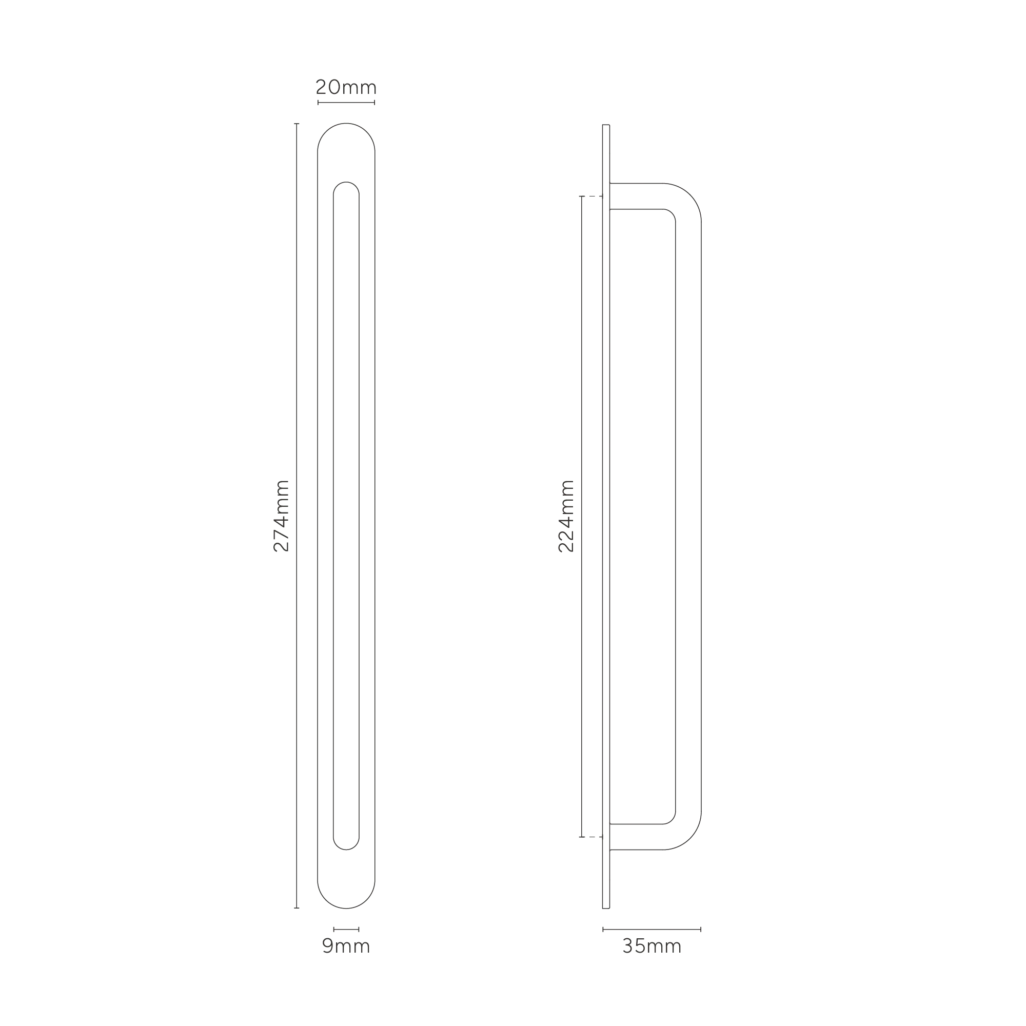 Kilburn Cabinet Handle Medium - Polished Nickel - Image 4